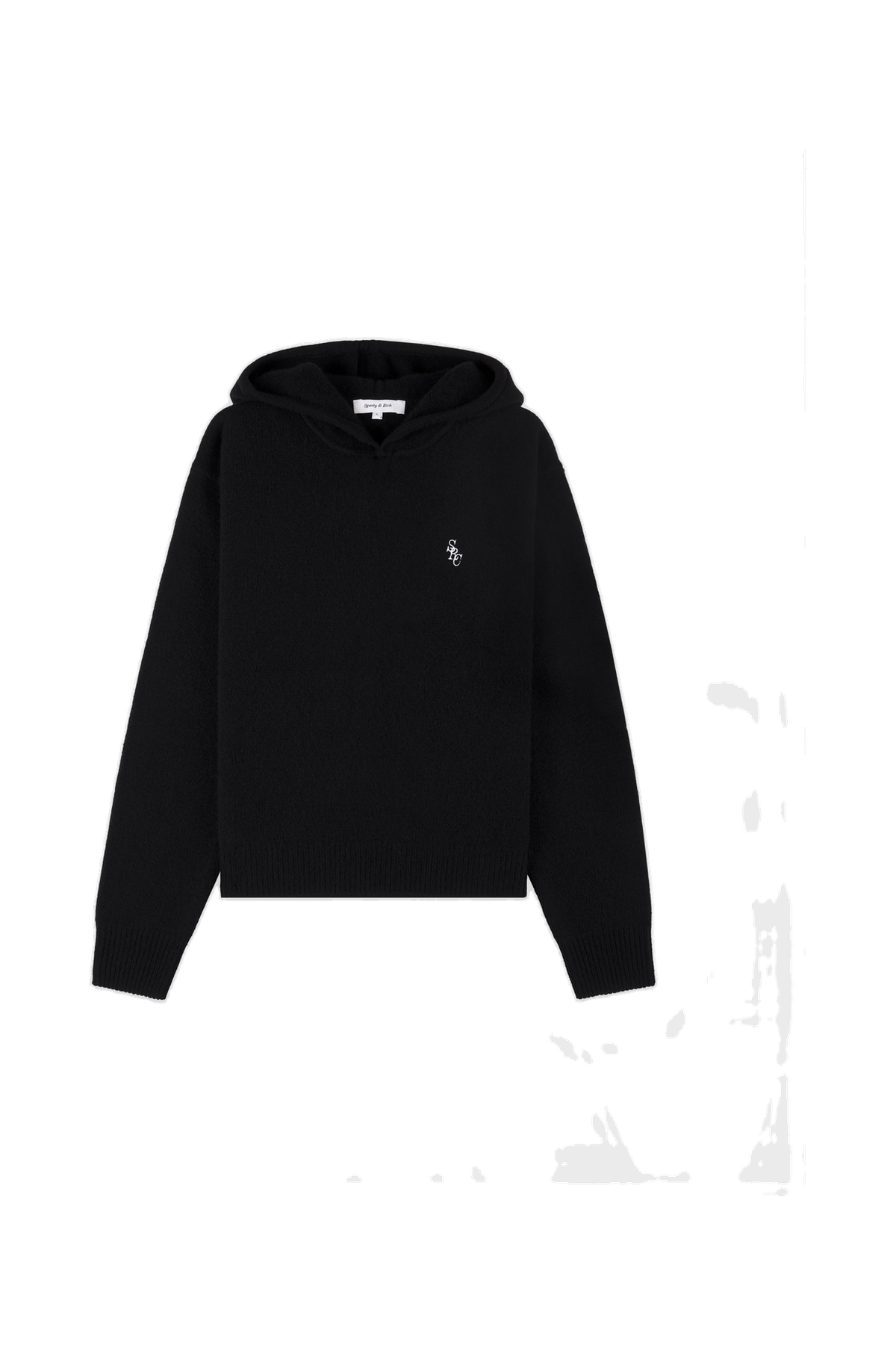 SRC Cashmere Hoodie - Black/White
