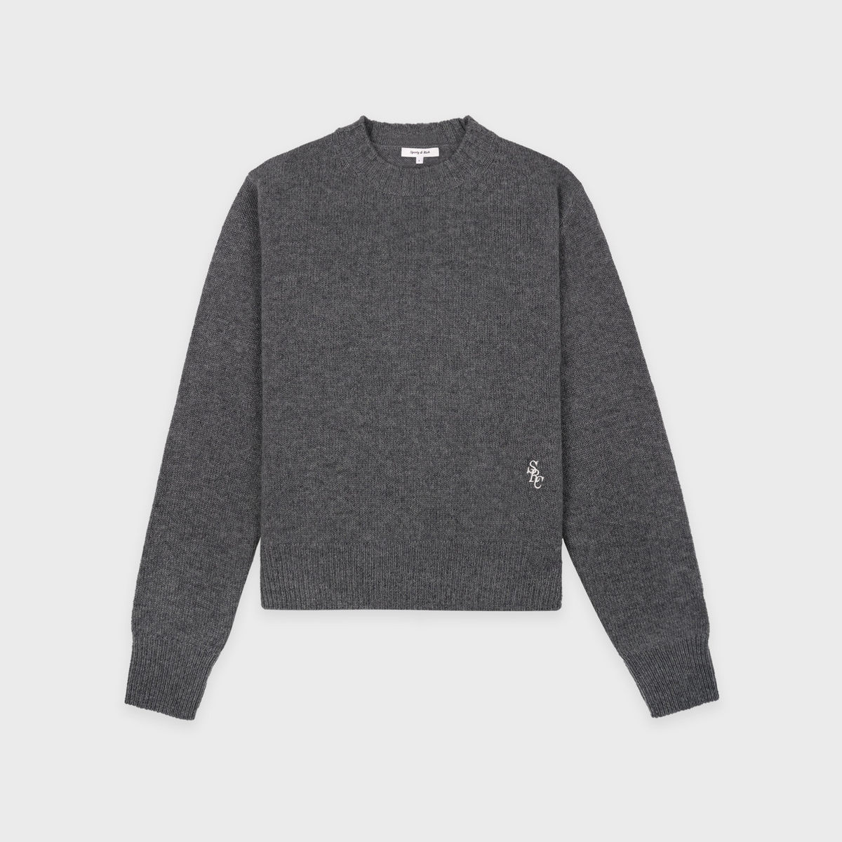 SRC Cashmere Sweater - Cool Gray/White