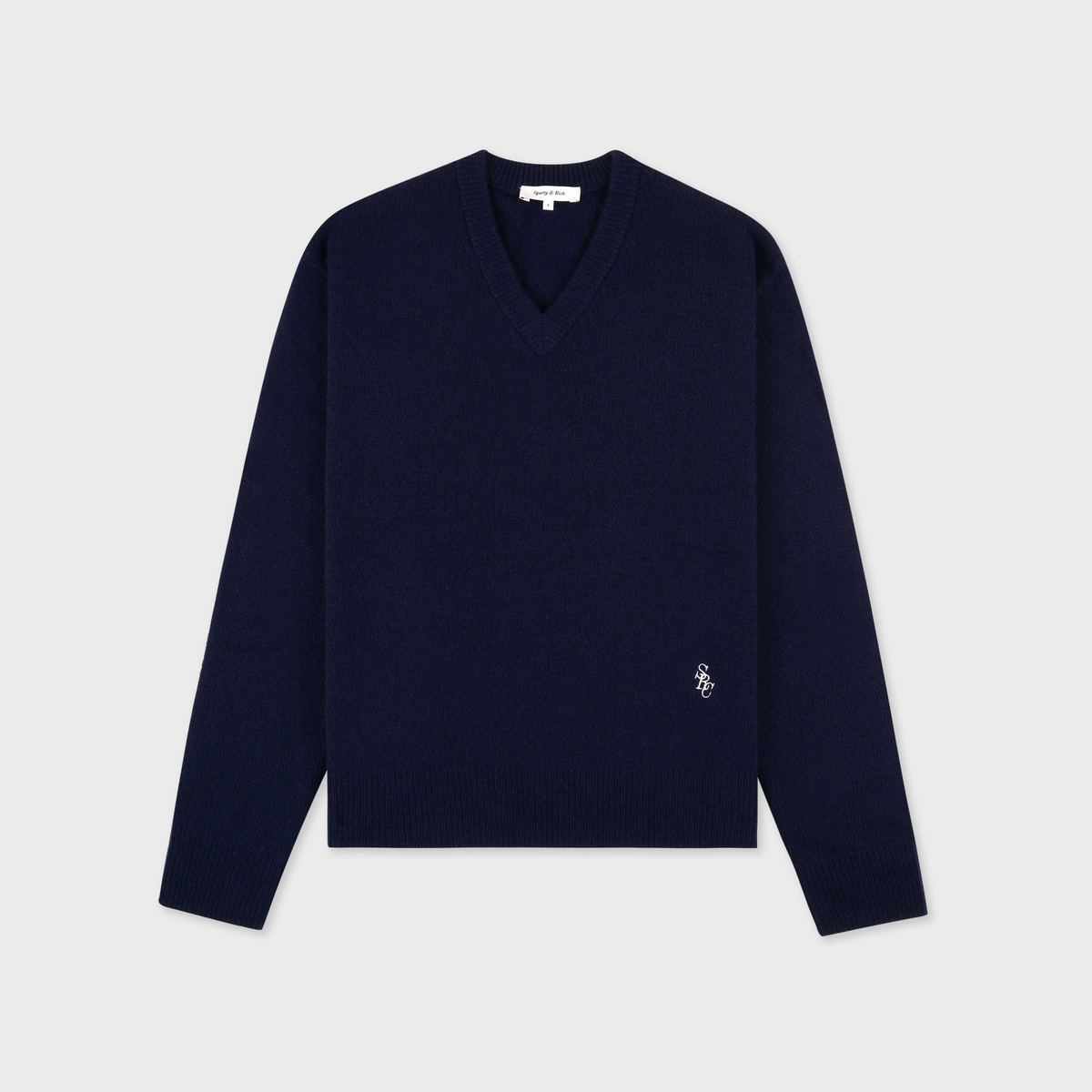 SRC Cashmere V-Neck Sweater - Navy