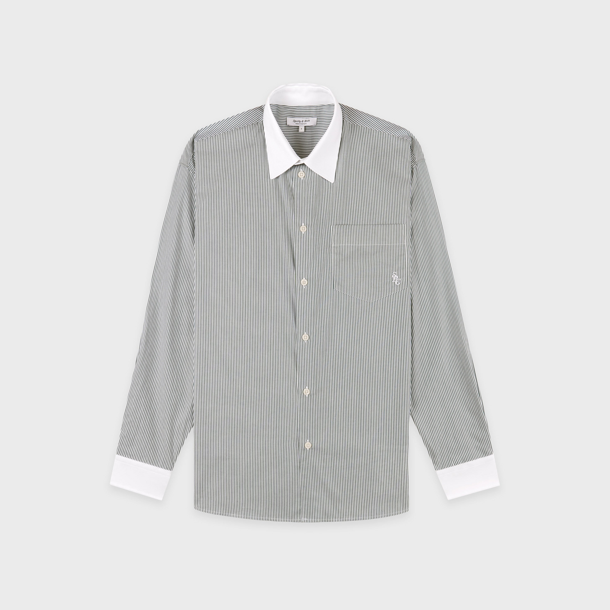 SRC Oversized Shirt - Forest striped
