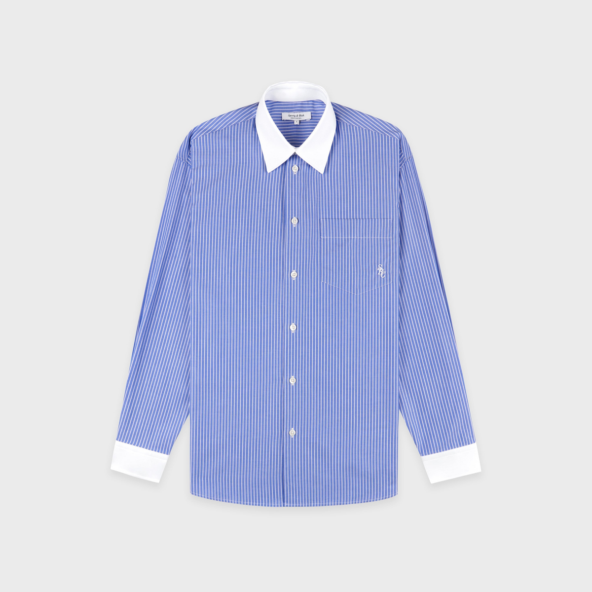 SRC Oversized Shirt - Navy Stripe