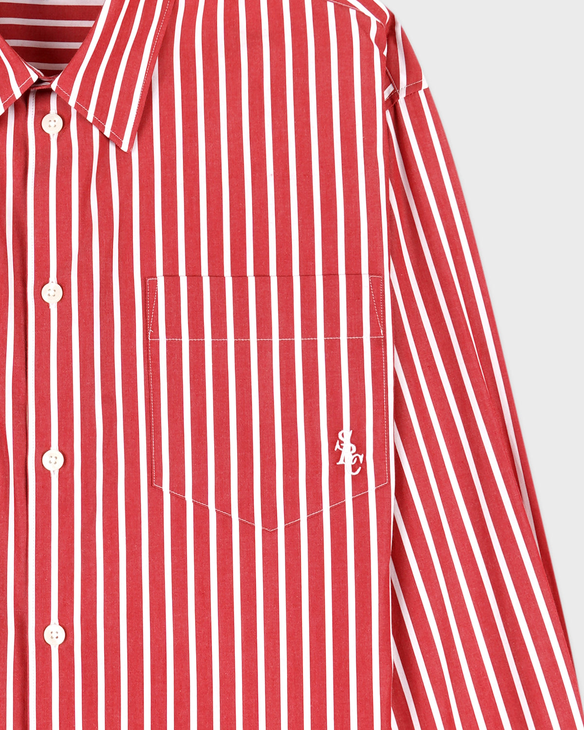 SRC Oversized Shirt - Ruby Stripe