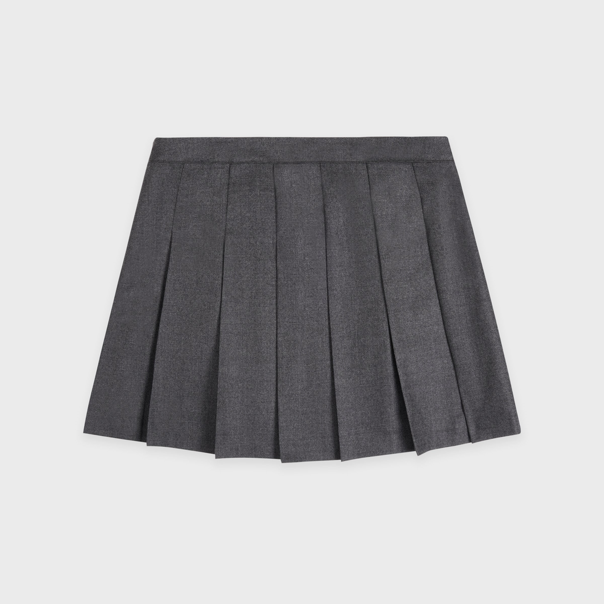 SRC Wool School Skirt - Dark Grey/Ecru