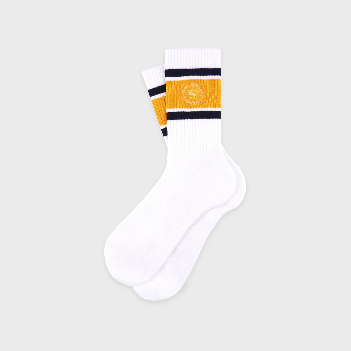 SRHWC Roller Socks - White/Navy/Faded Gold