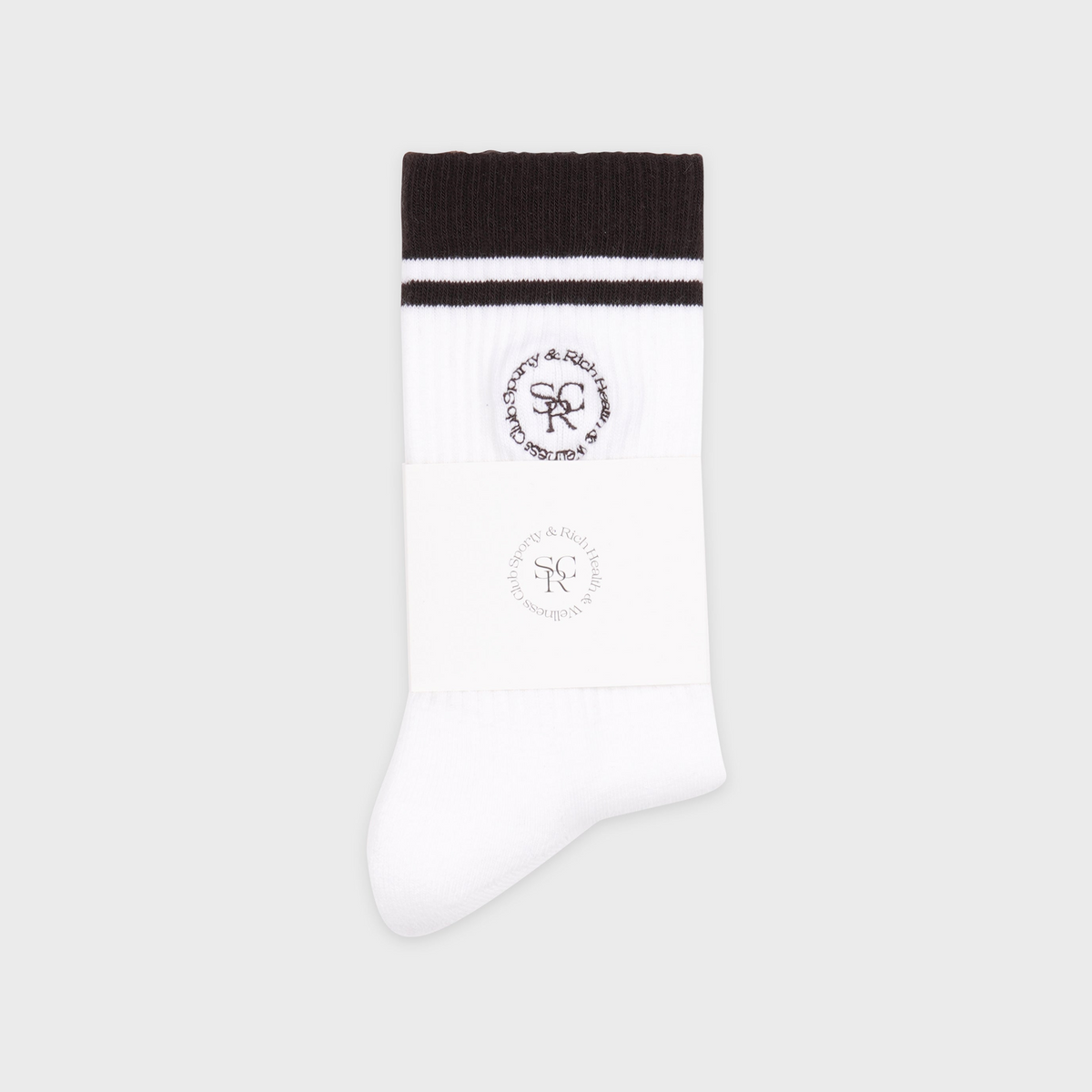 SRHWC Socks - White/Chocolate
