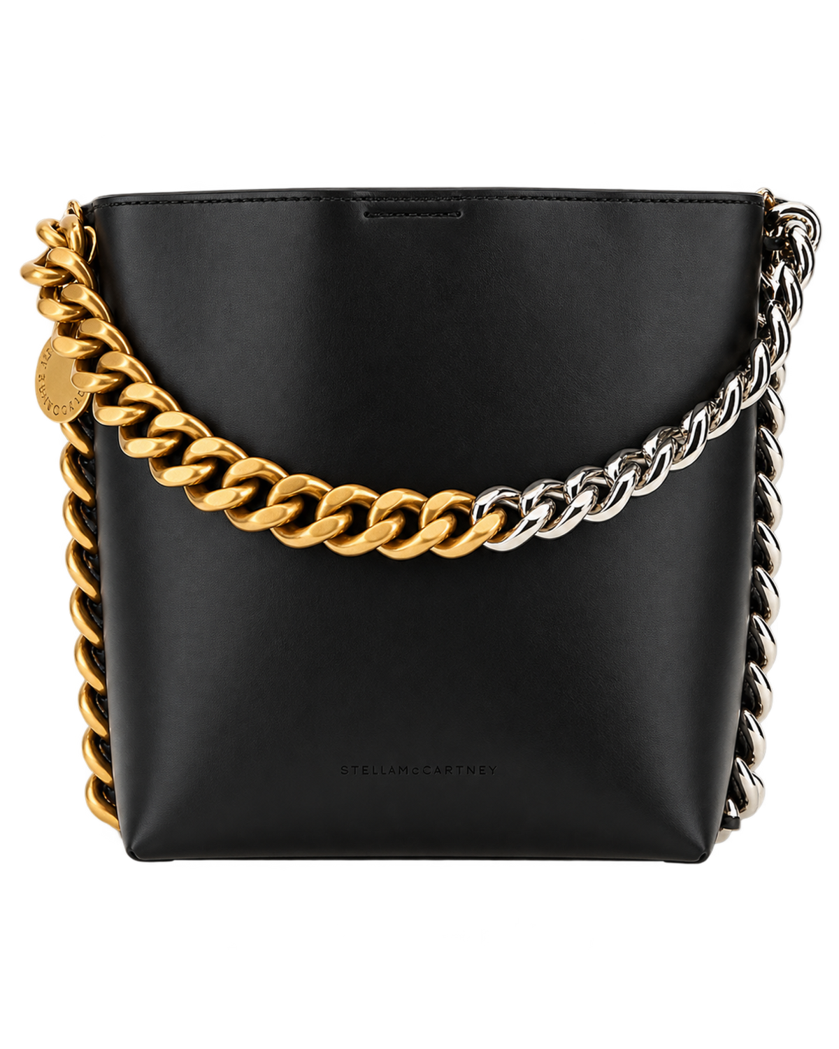 STELLA MCCARTNEY Black Frayme Bucket Bag