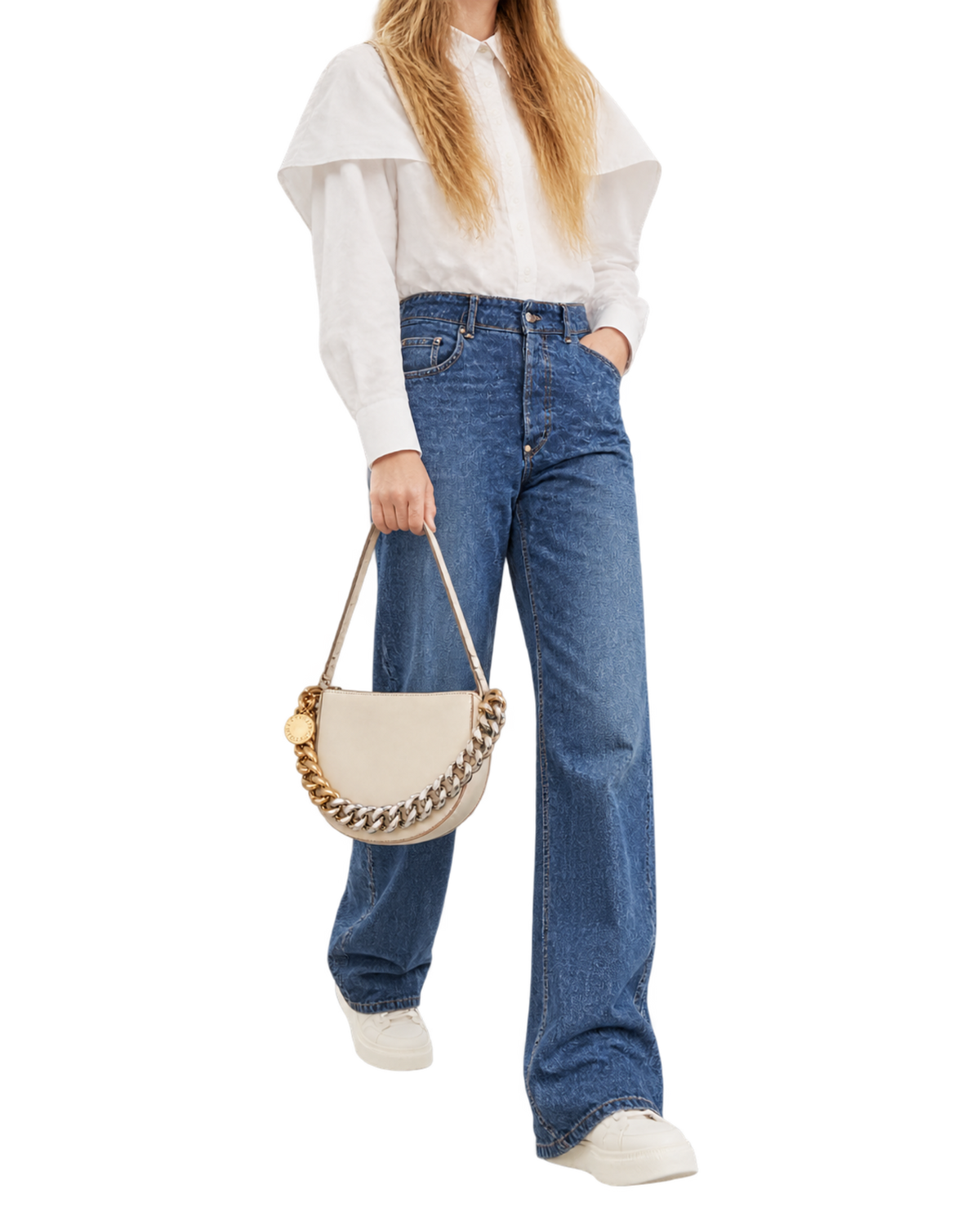 STELLA MCCARTNEY Frayme Alter Chain Small Shoulder Bag