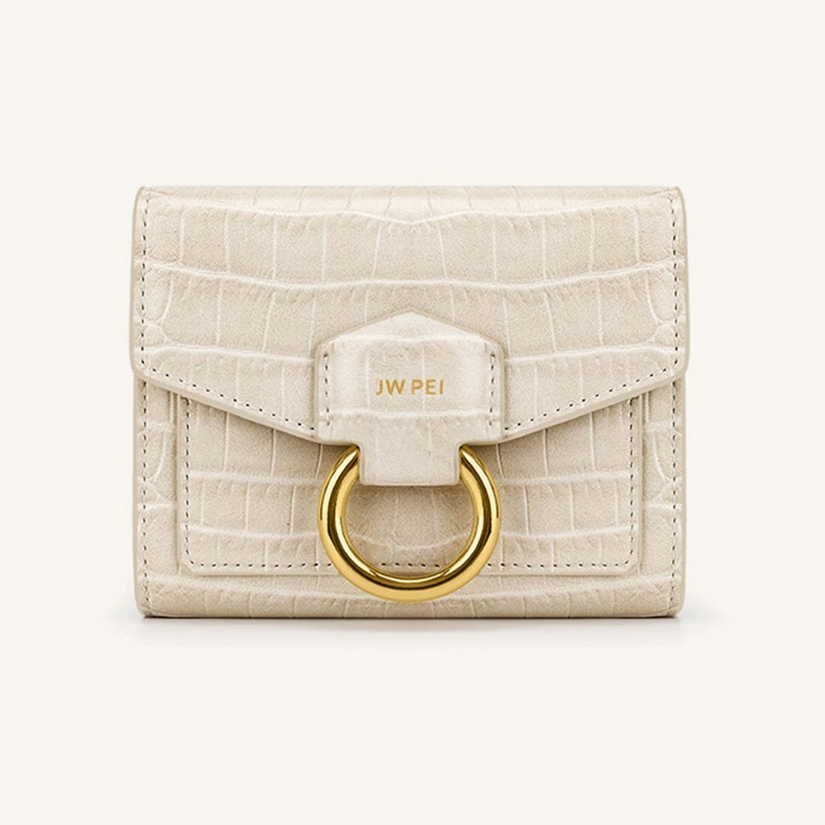 Stella Wallet - Ivory Croc