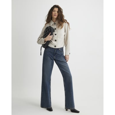Stone Faux Suede Overshirt