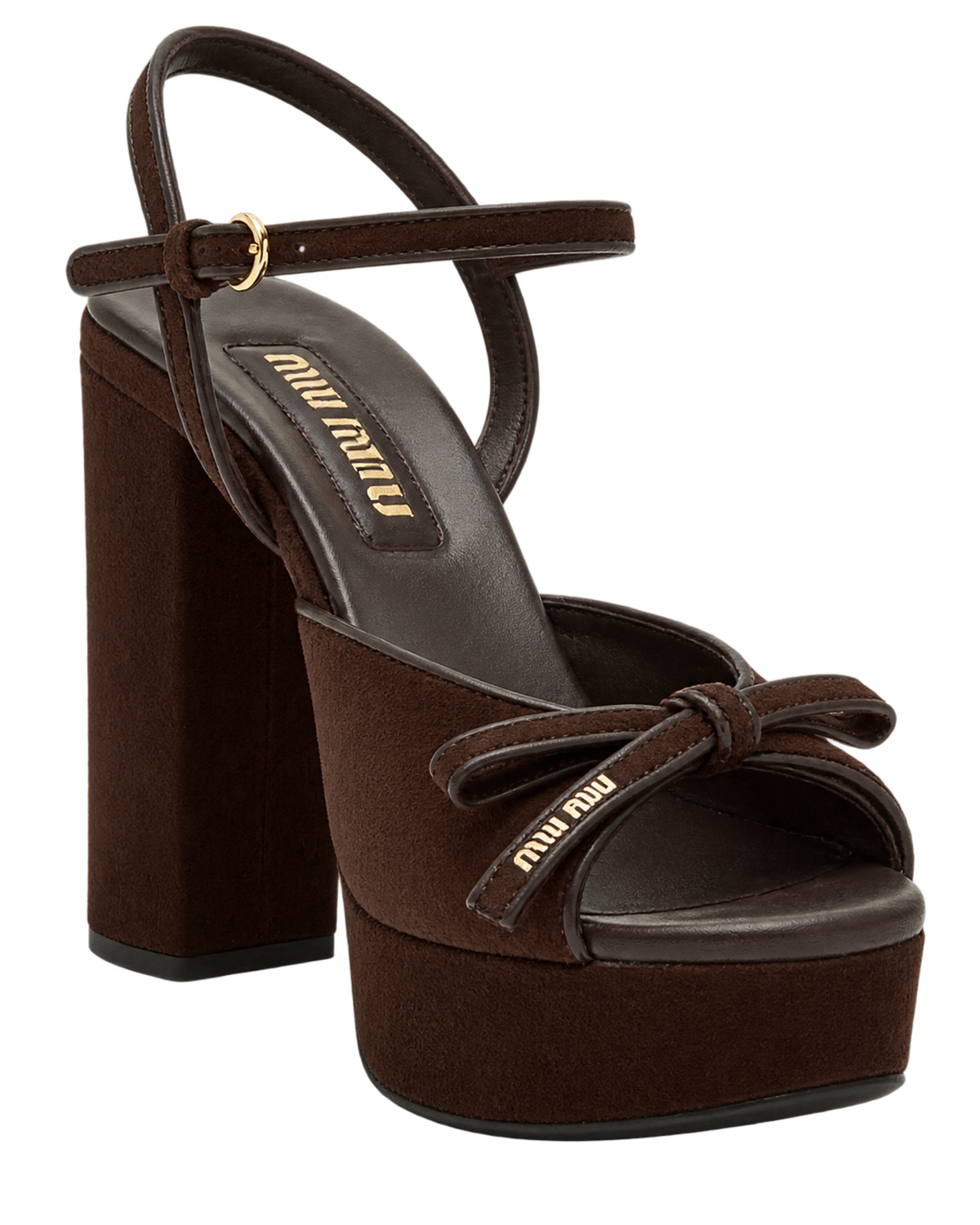Suede platform sandals