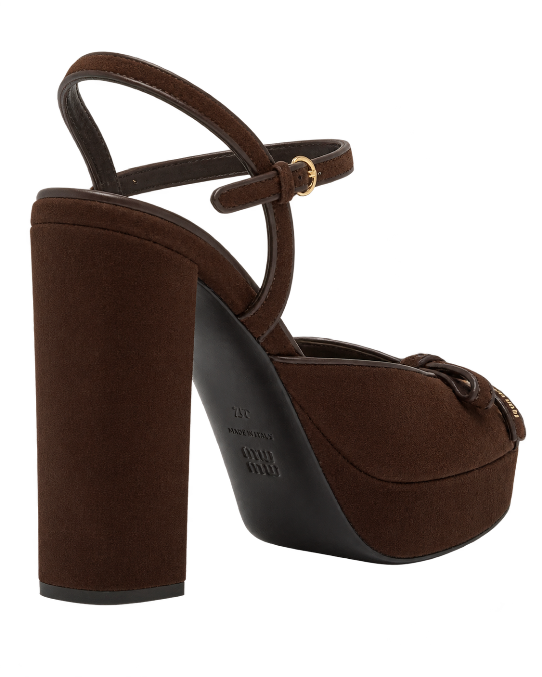 Suede platform sandals