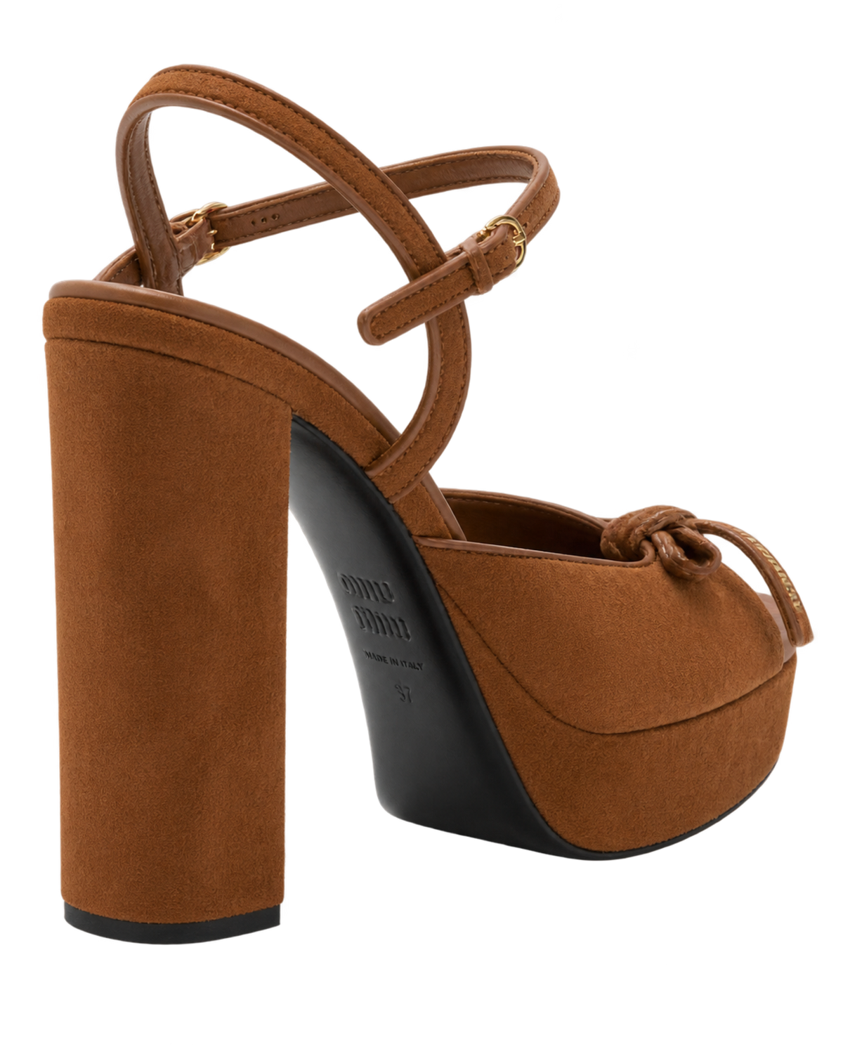 Suede platform sandals