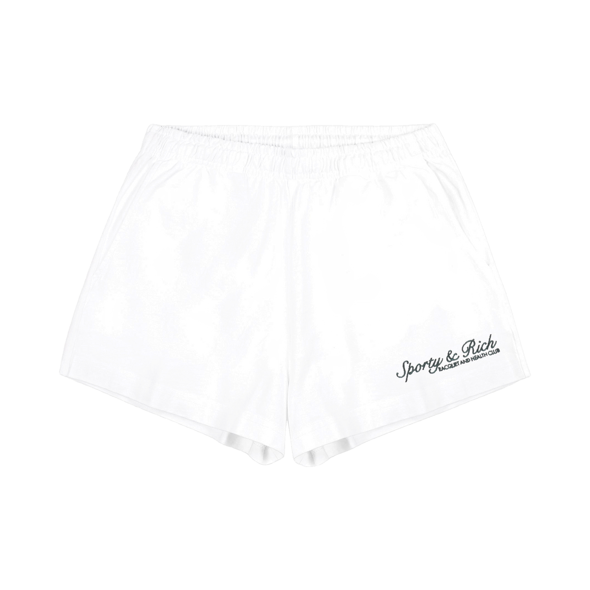 Syracuse Embroidered Disco Short - White