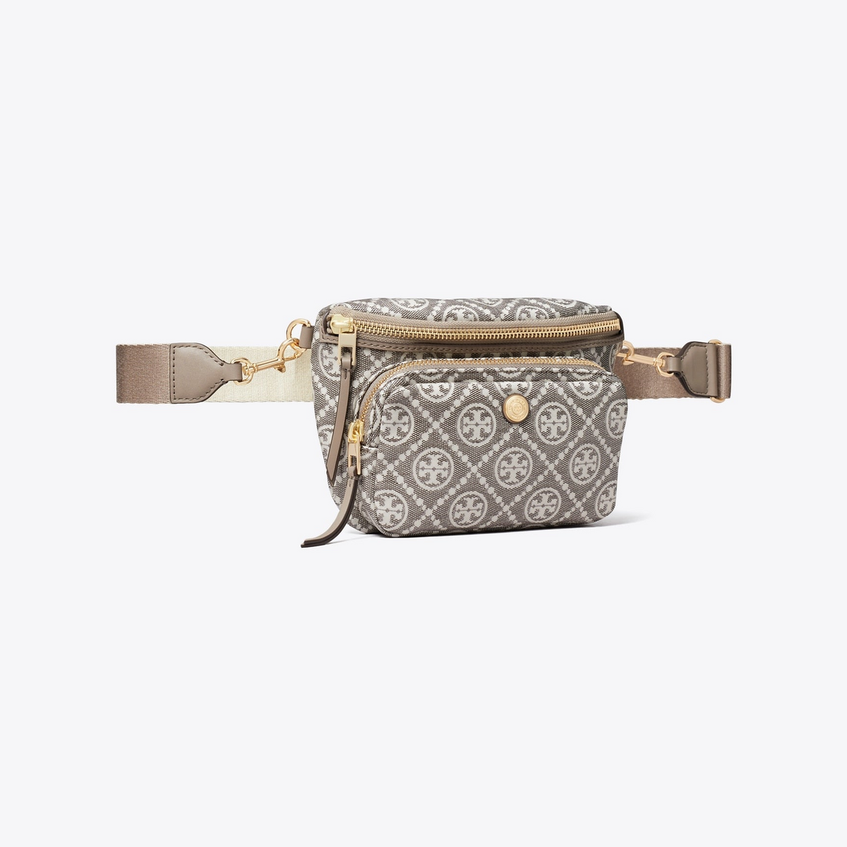 T Monogram Coated Jacquard Mini Belt Bag