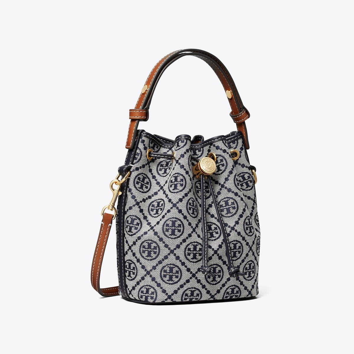 T Monogram Mini Bucket Bag