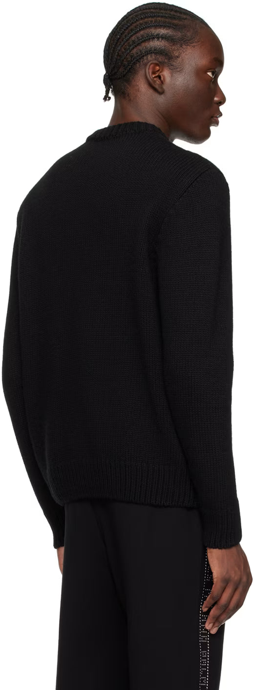 Black Milano Stud Sweater
