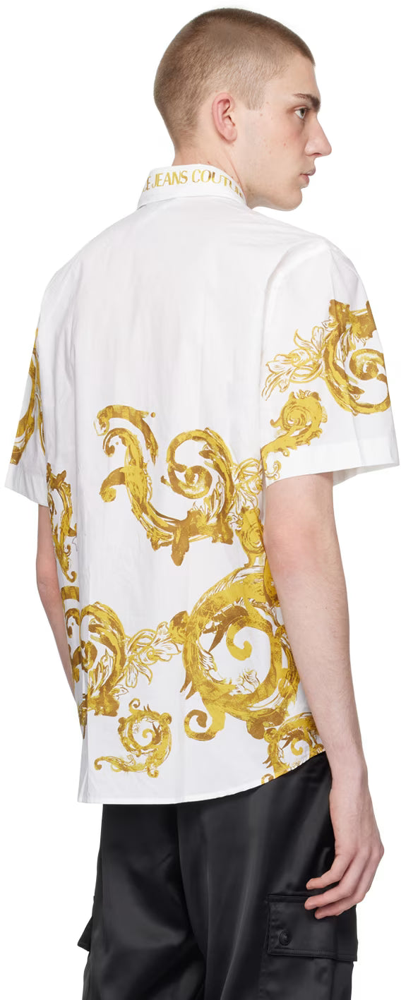 White Watercolor Couture Shirt
