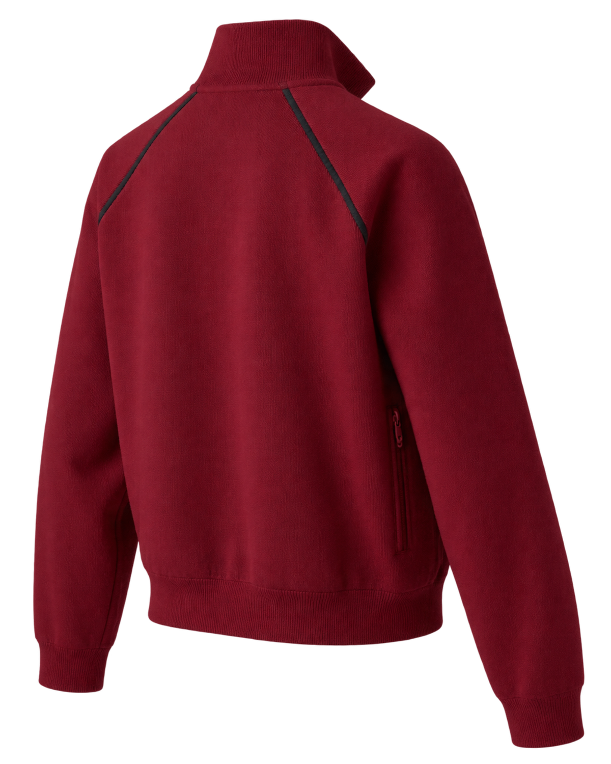 Technical yarn zip-up cardigan
