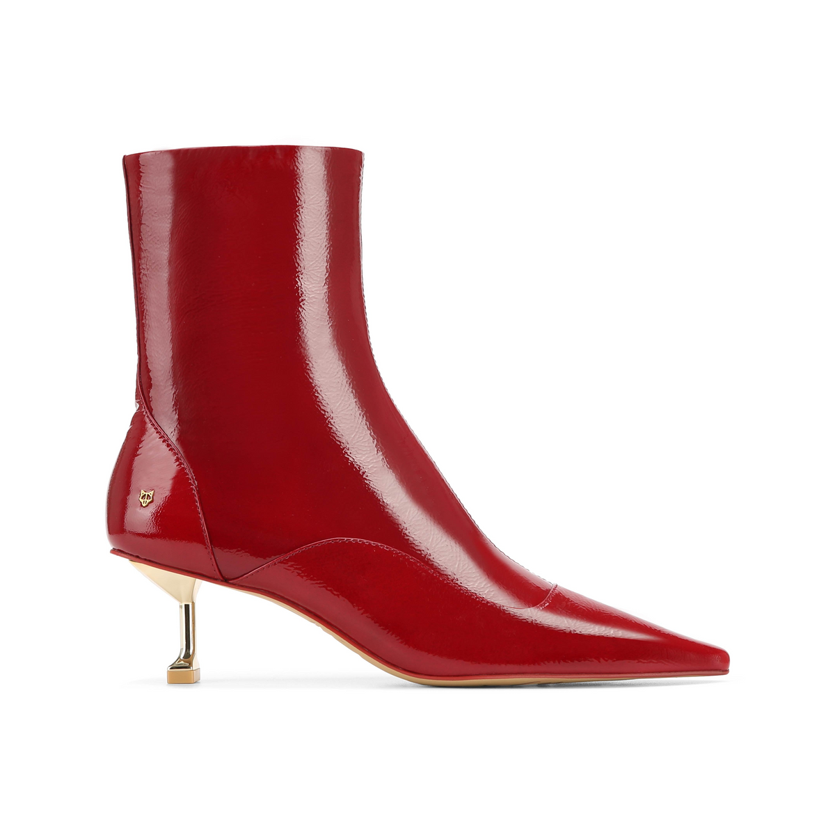 Tempting Crinkle Patent Leather Red