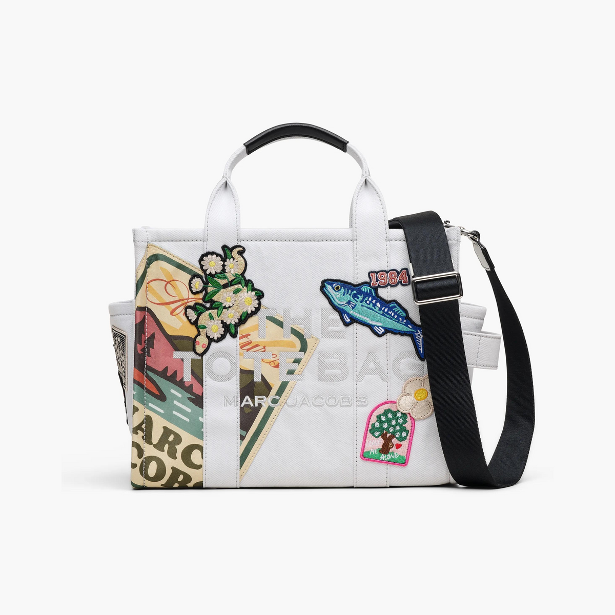 The Camp Patchwork Denim Medium Tote Bag