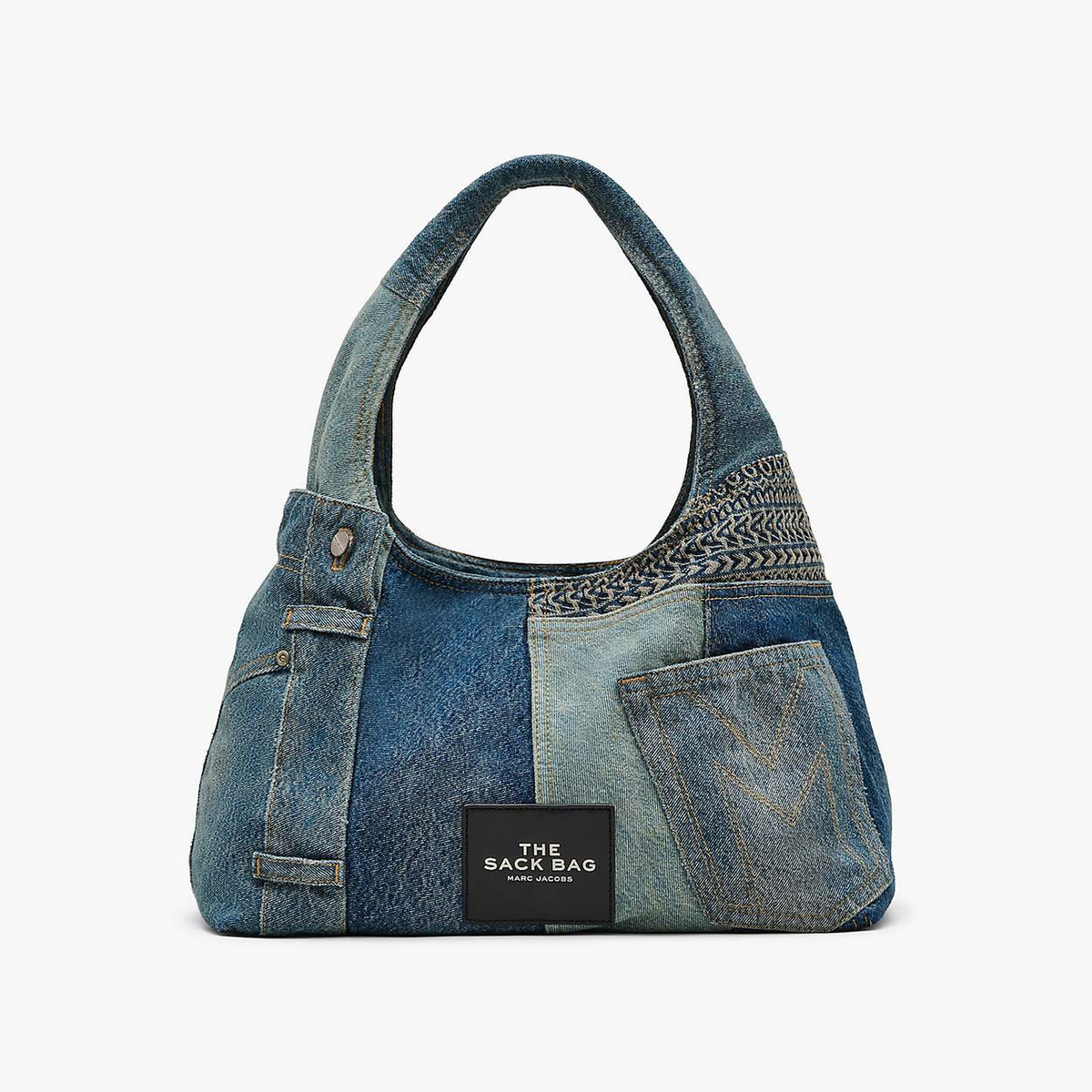 The Deconstructed Denim Sack Bag