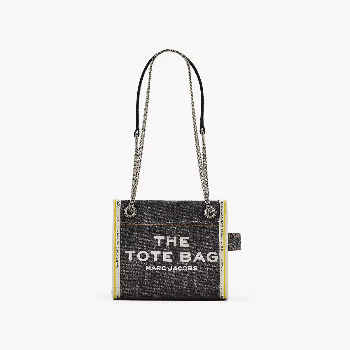 The Denim Chain Crossbody Tote Bag