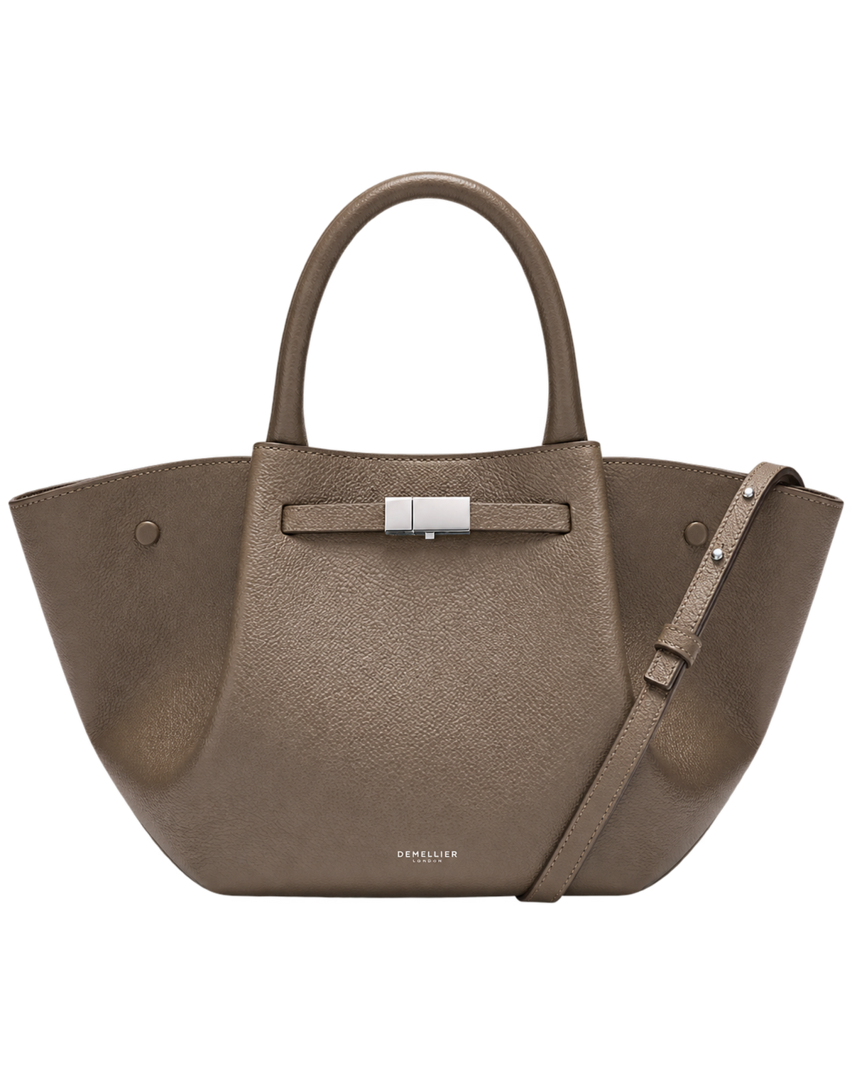 The Midi New York - Dark Taupe Small Grain