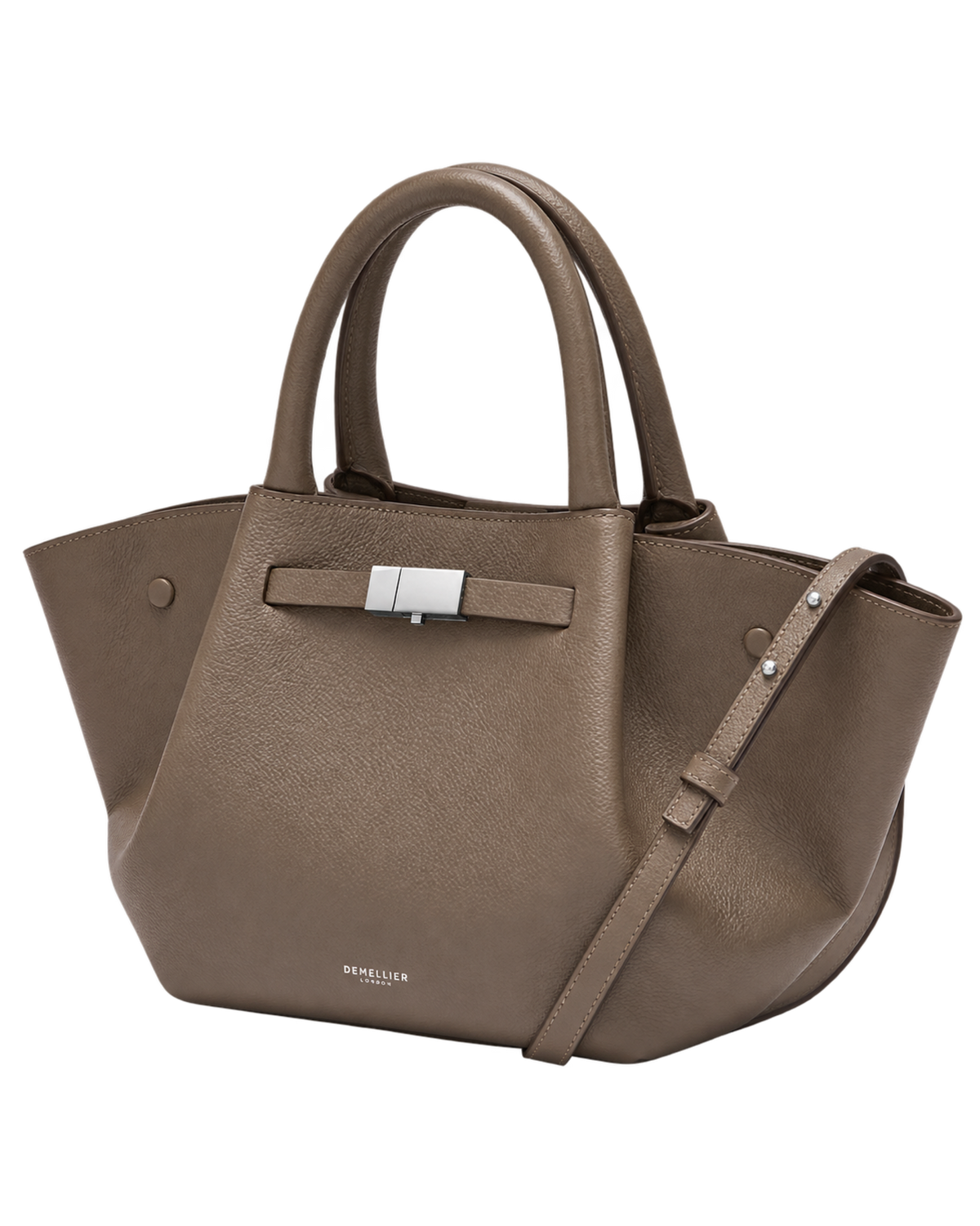 The Midi New York - Dark Taupe Small Grain