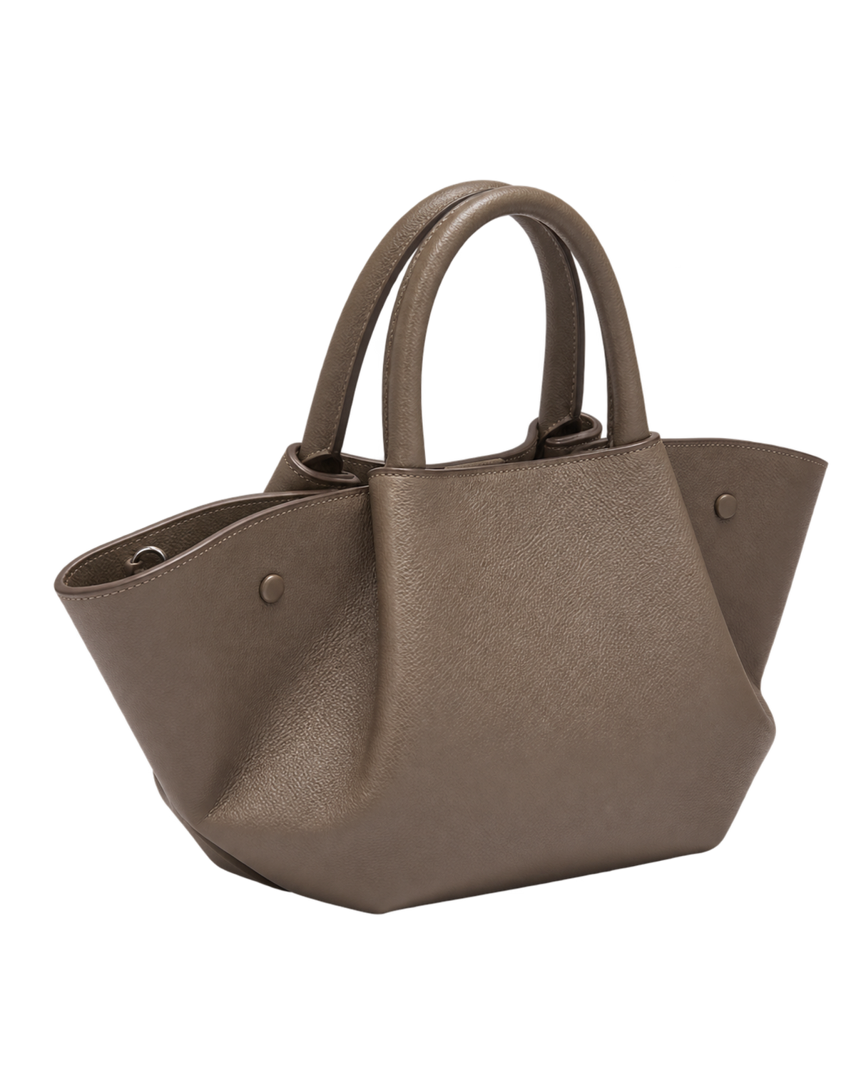 The Midi New York - Dark Taupe Small Grain