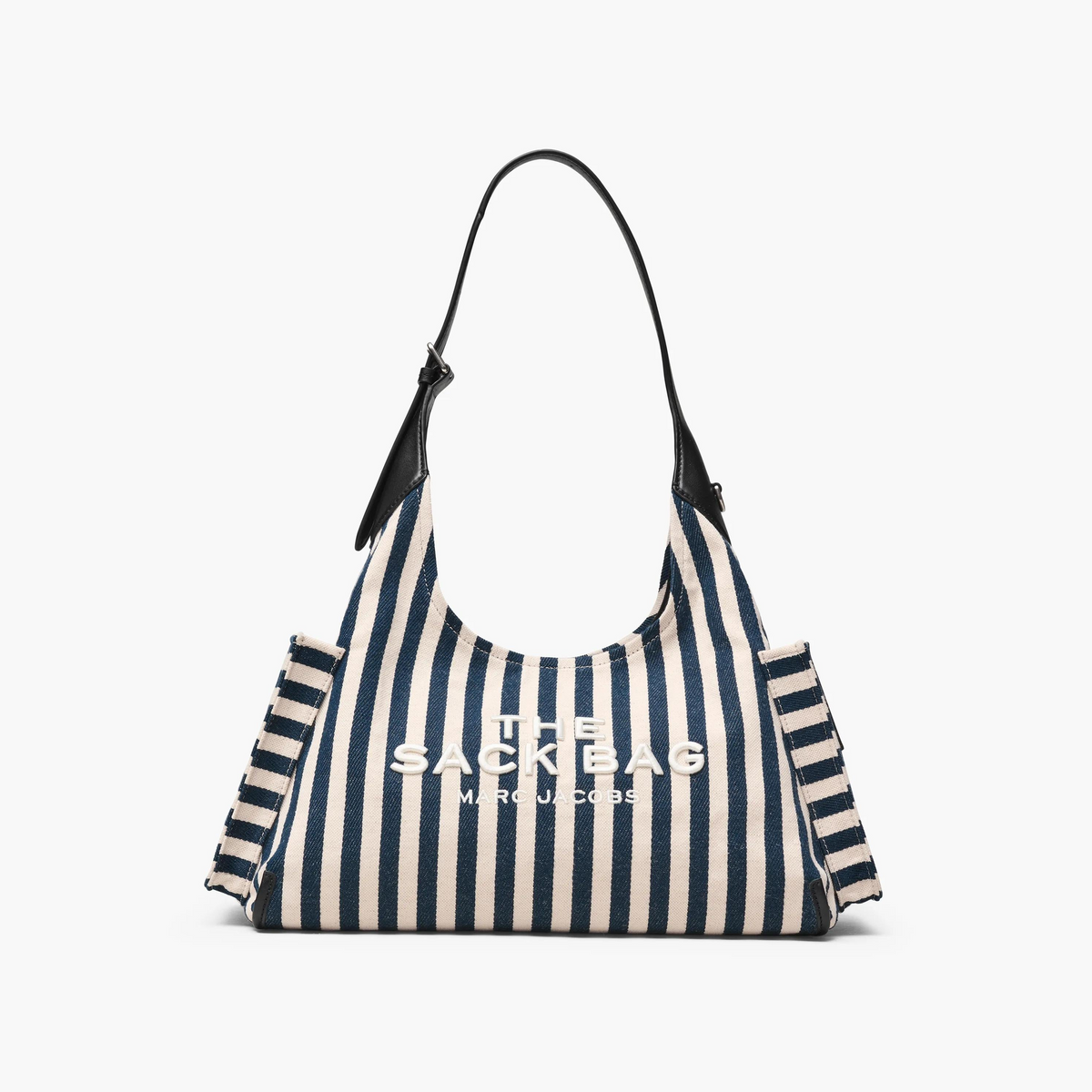The Stripe Canvas Belted Sack Bag