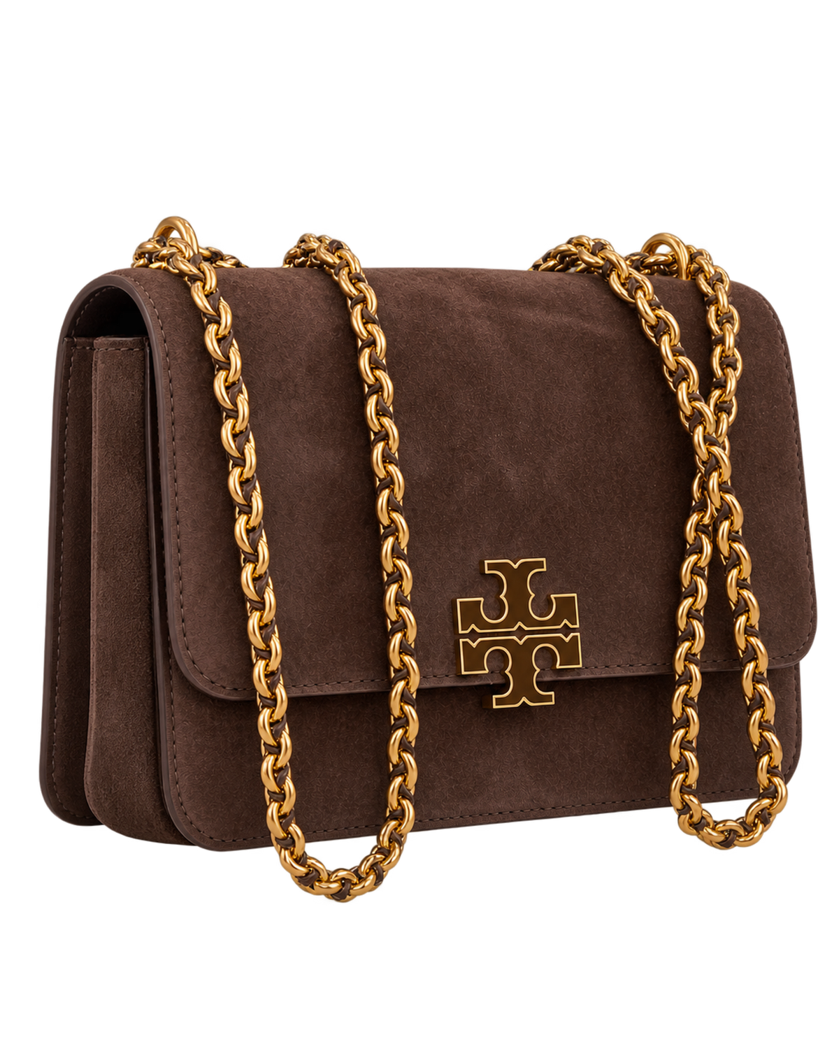 Tory Burch Britten Suede Small Shoulder Bag