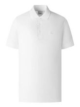 Burberry Equestrian Knight Embroidered Logo Polo in White