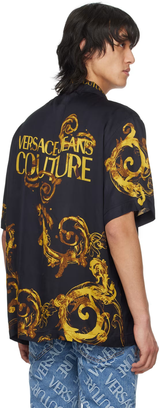 Black Watercolor Couture Shirt