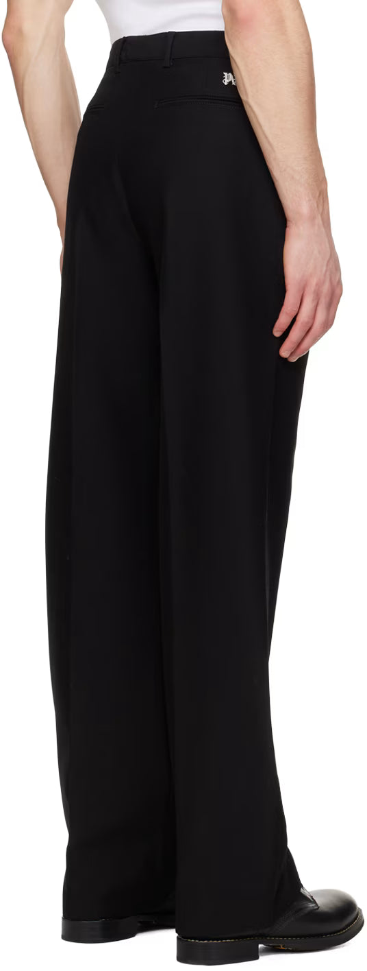 Black Monogram Trousers