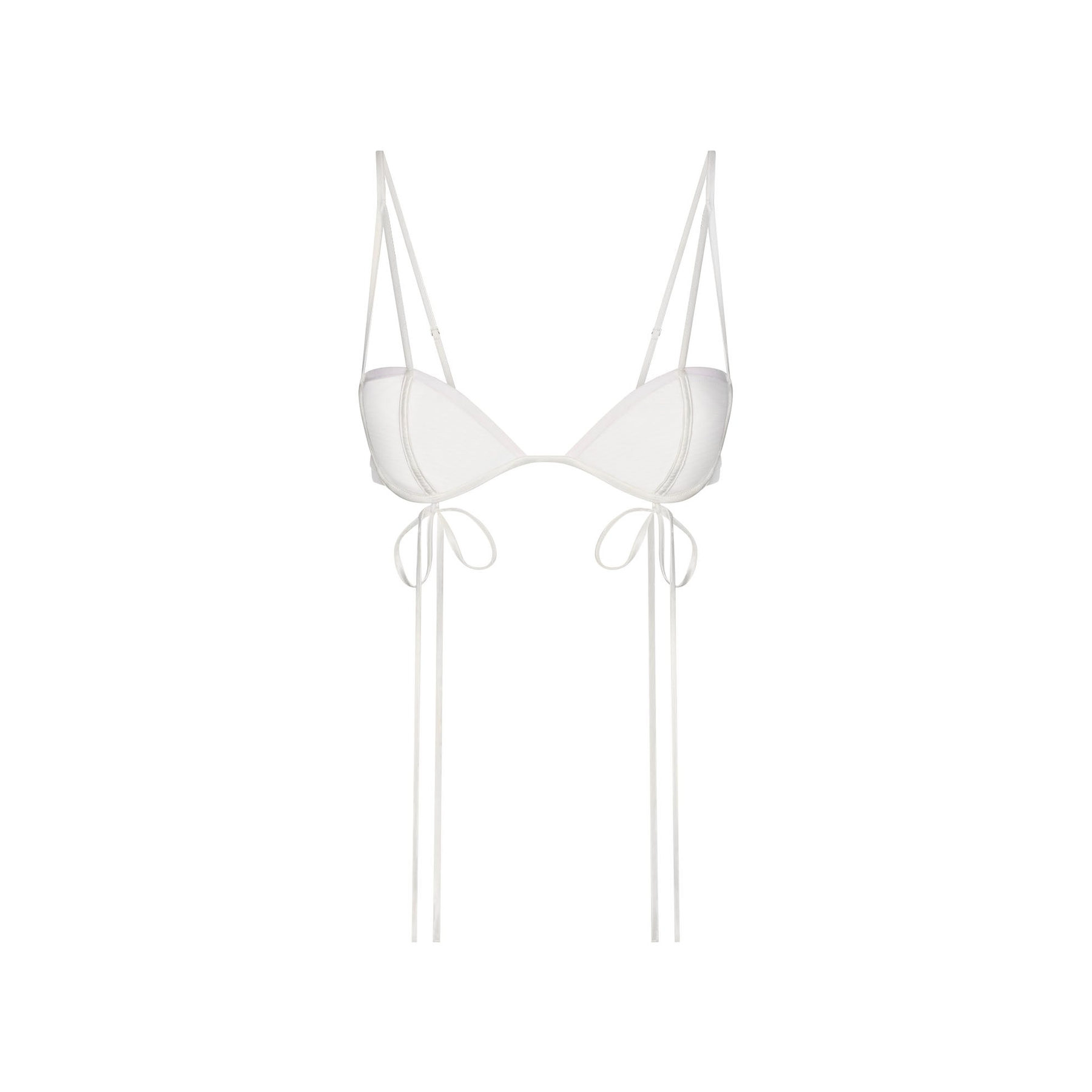 Ultra Fine Mesh Bow Bra