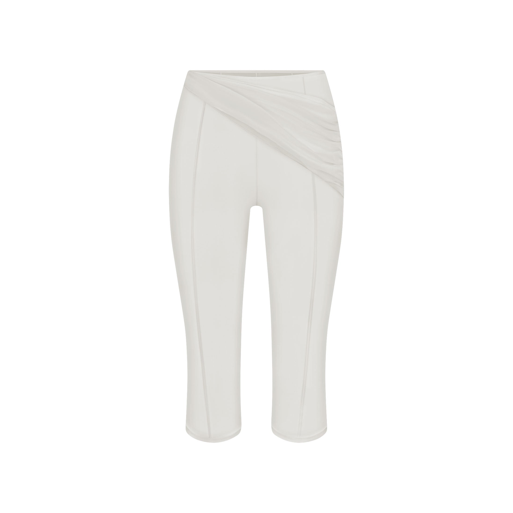Ultra Fine Mesh Draped Capri