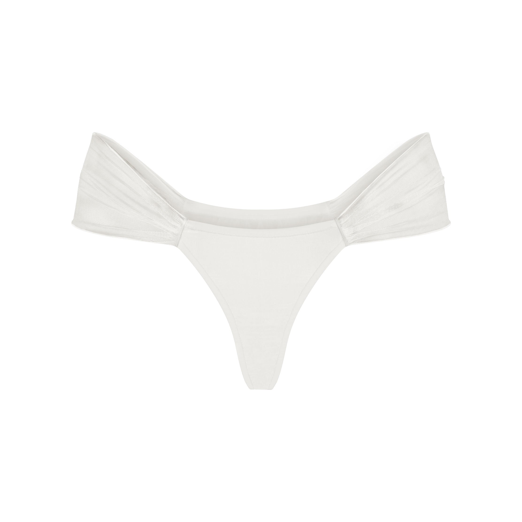 Ultra Fine Mesh Draped Thong
