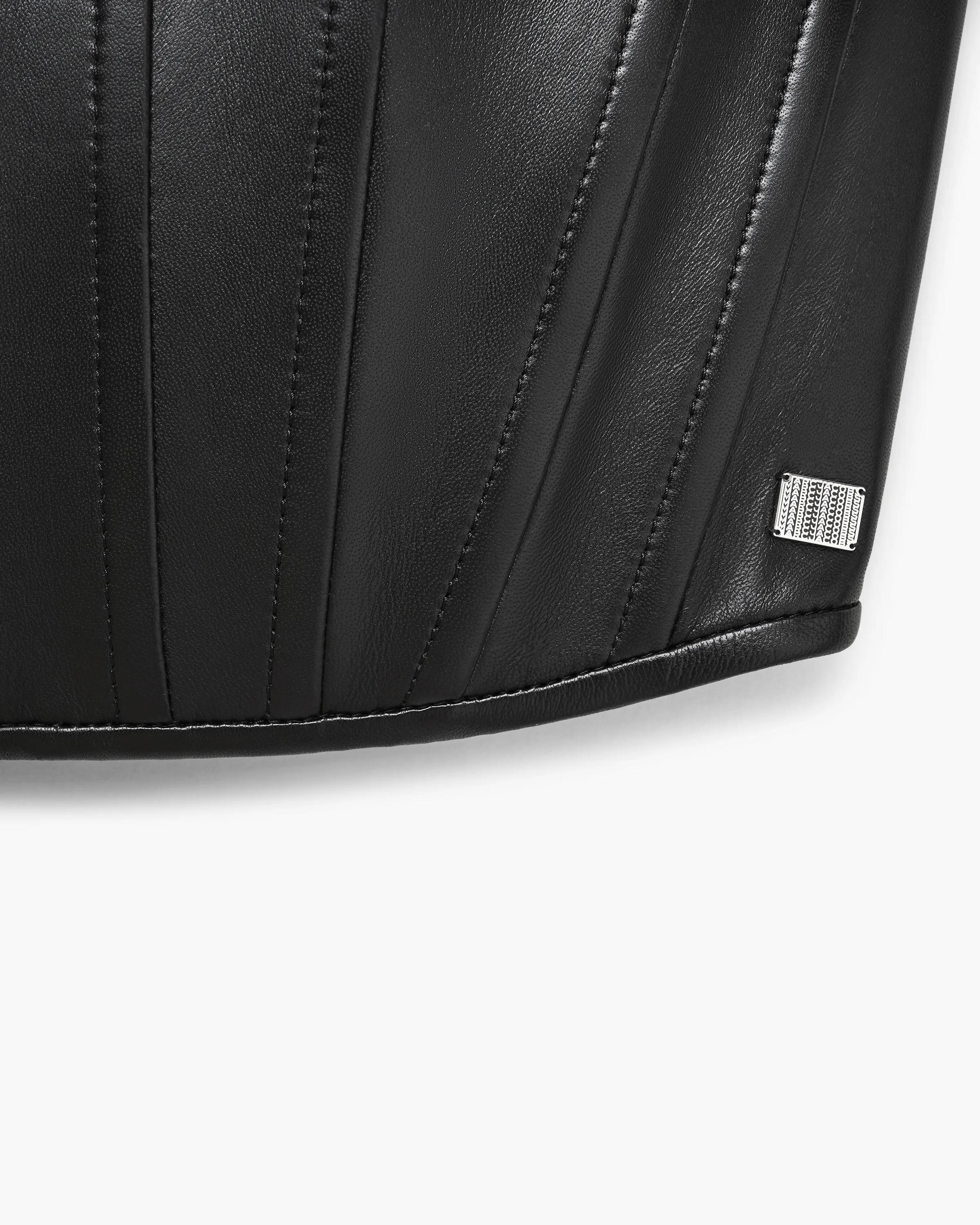 Strapless Leather Corset