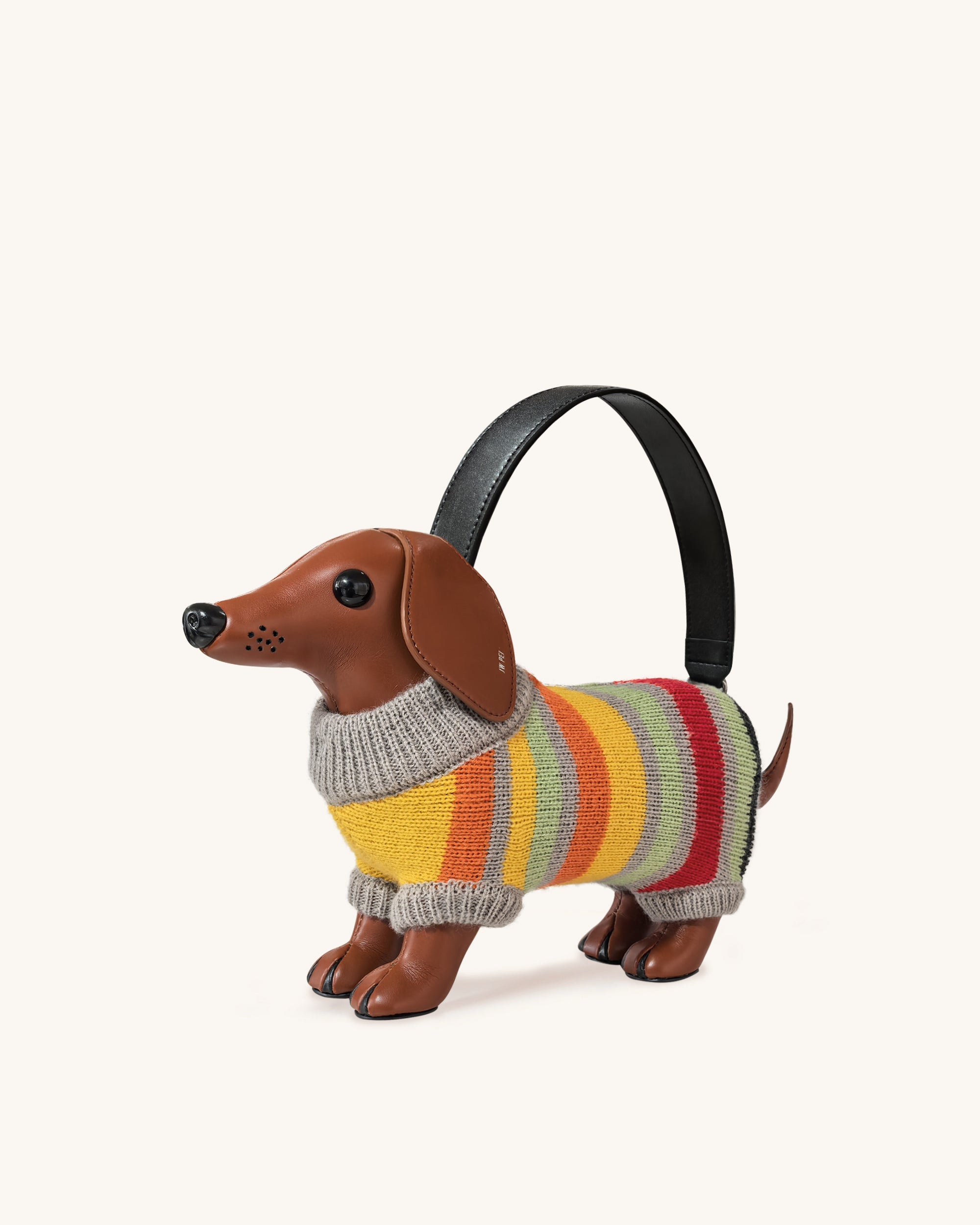 Addison Dachshund Handbag - Silver