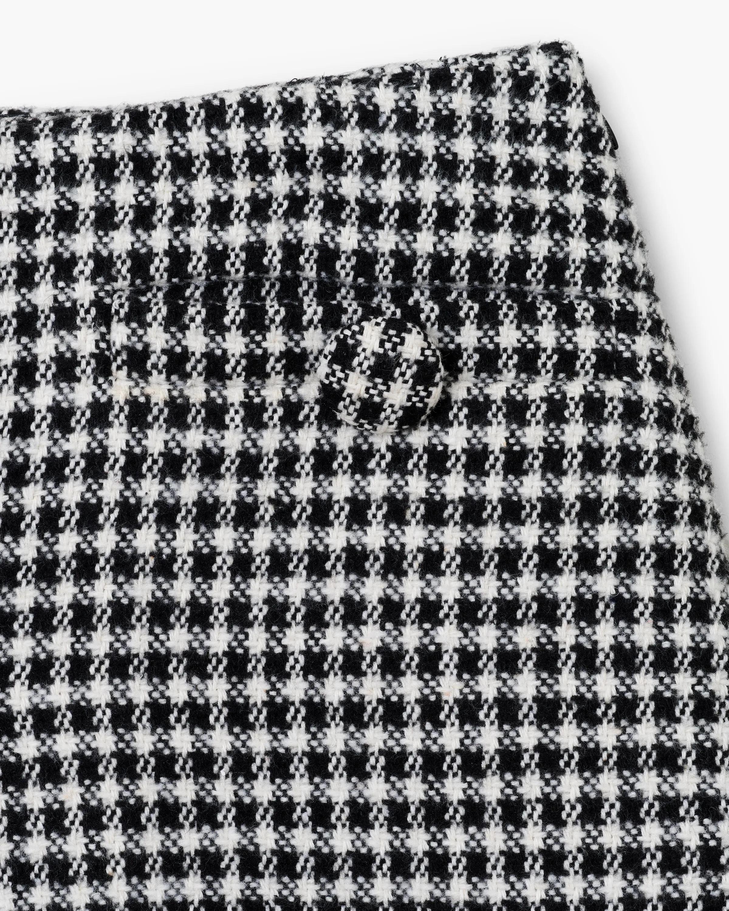 Gingham Tweed Mini Skirt