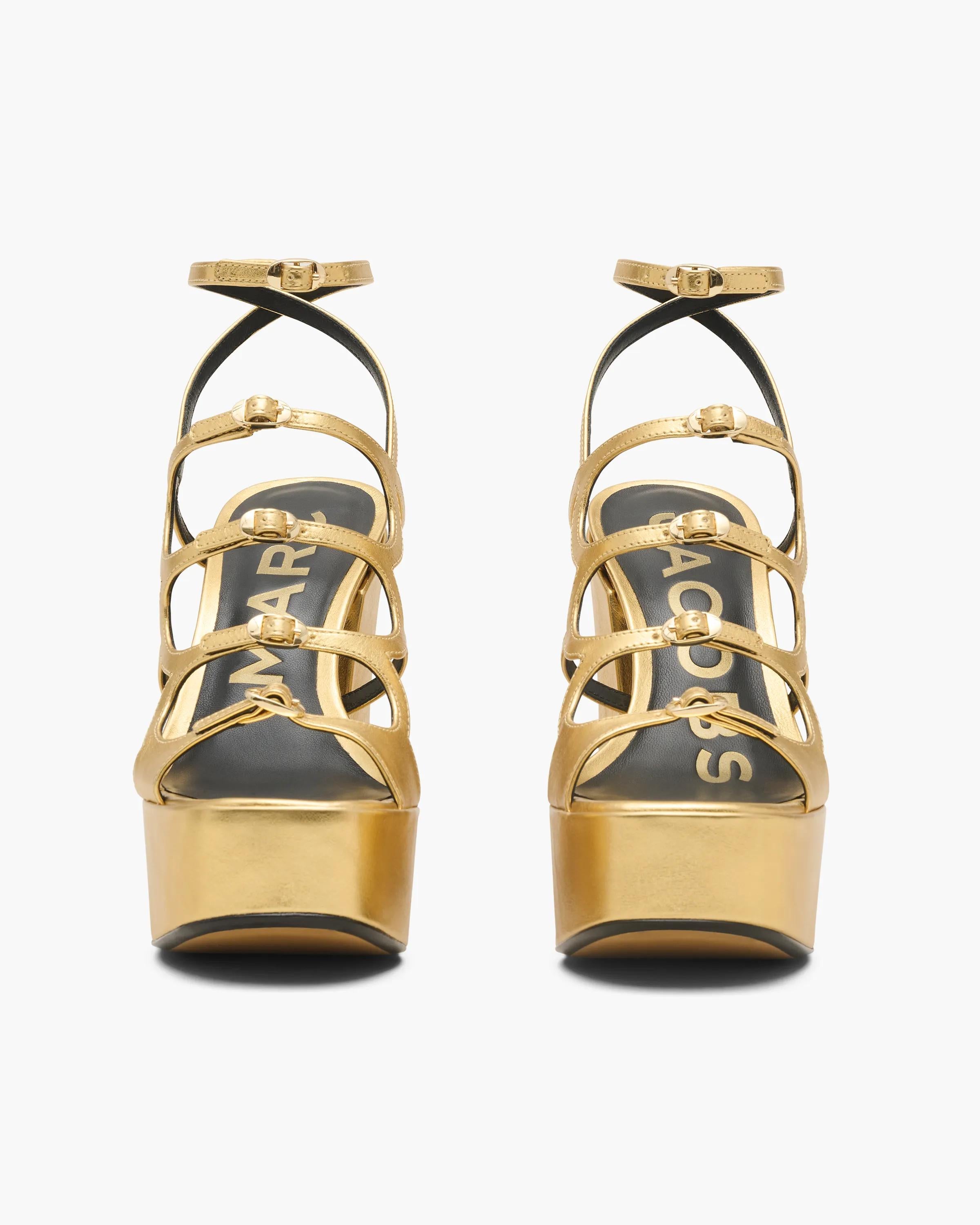 The Metallic Leather Kiki Platform Sandal