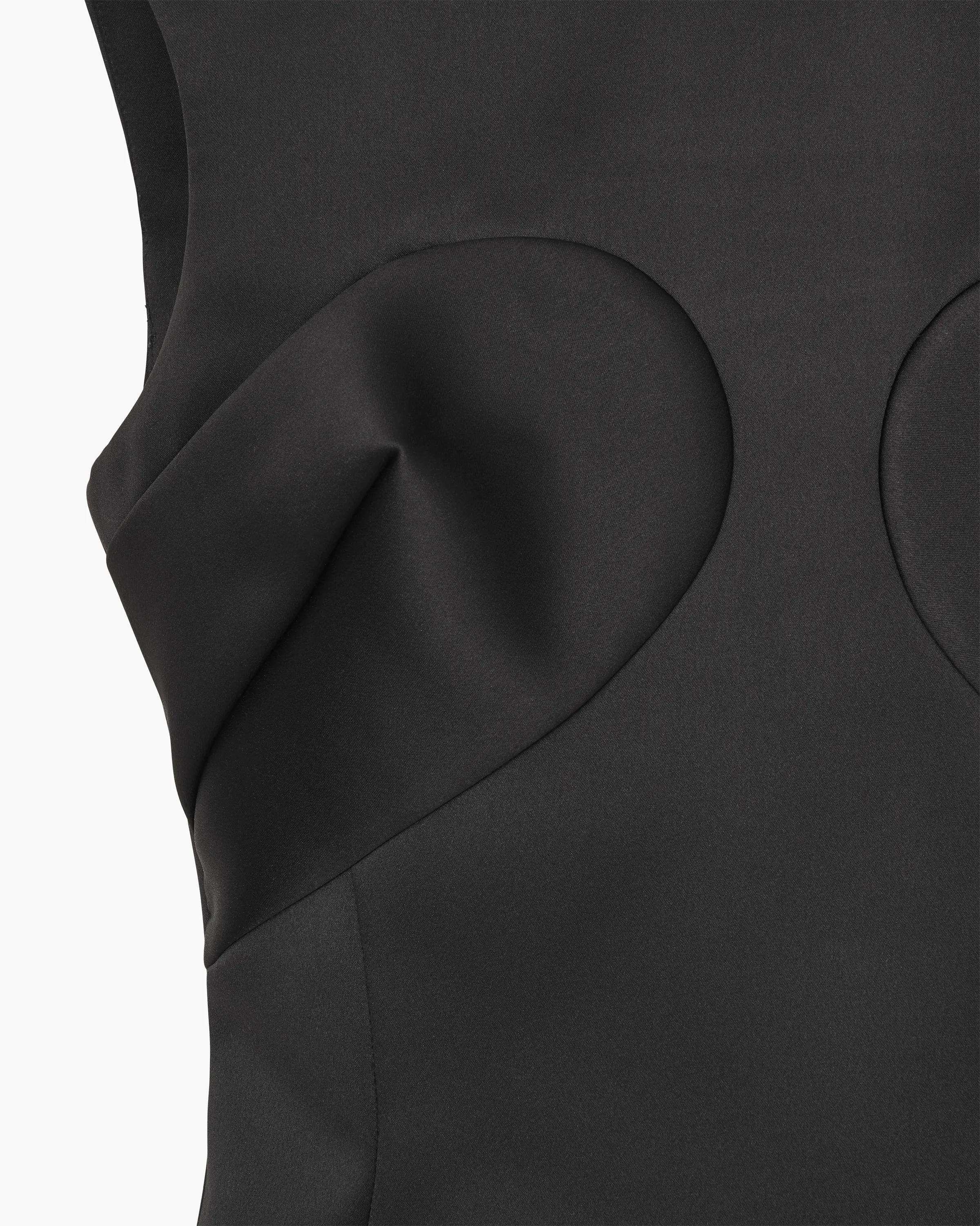 Seamed Up Satin Dress