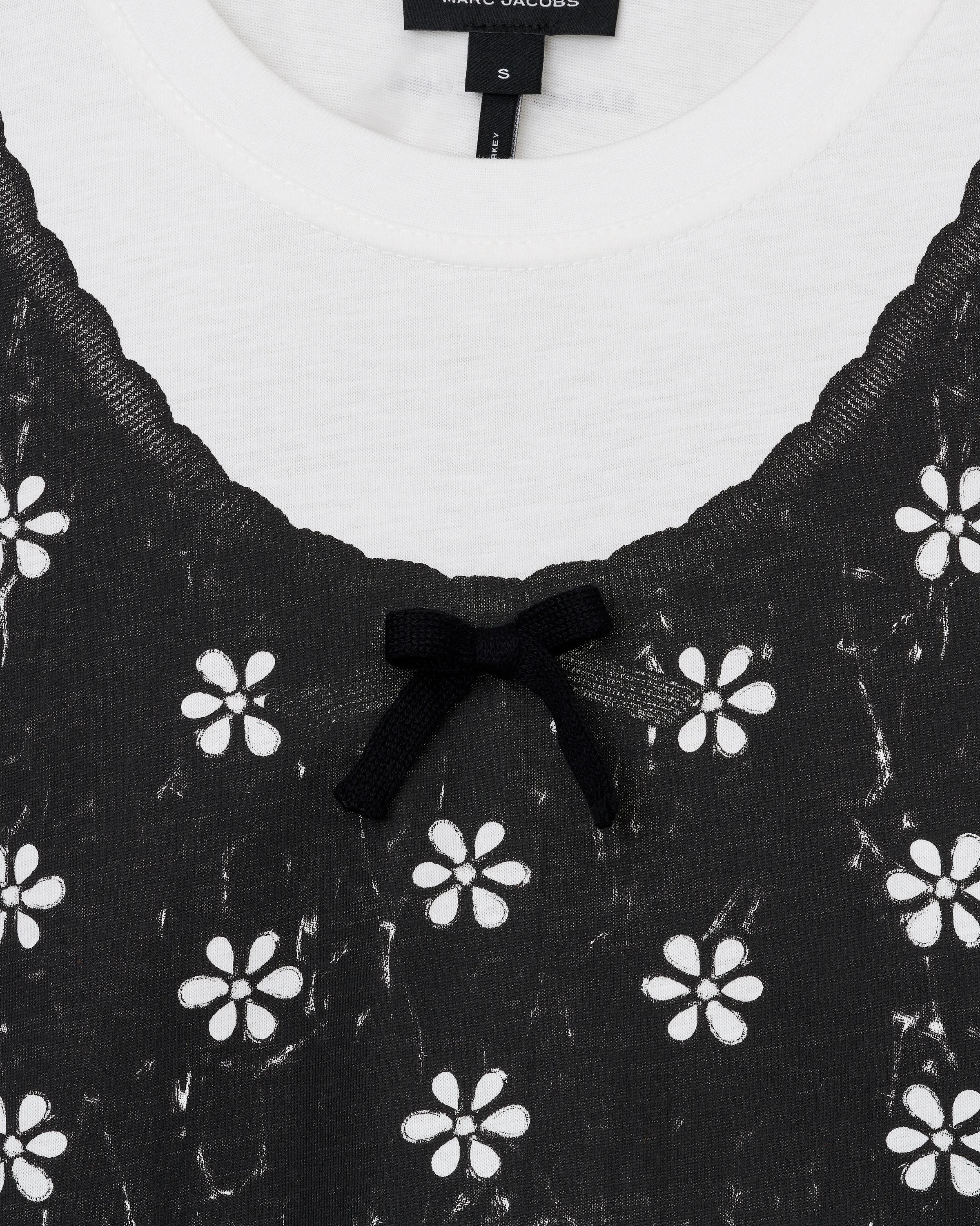 Trompe L'Oeil Eyelet Slim Tee