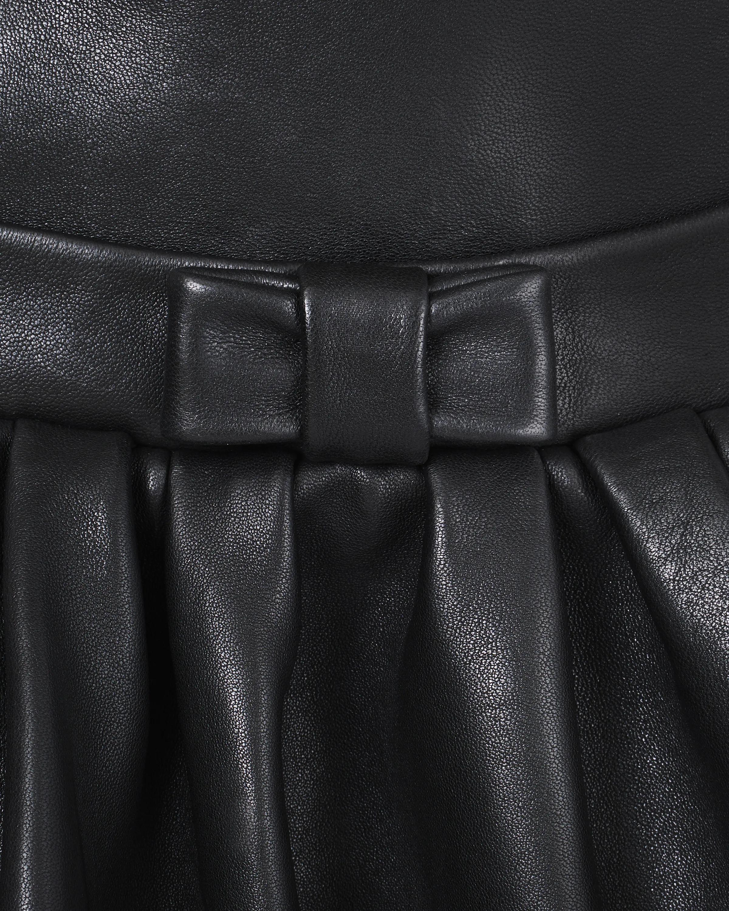 The Leather Bubble Dress