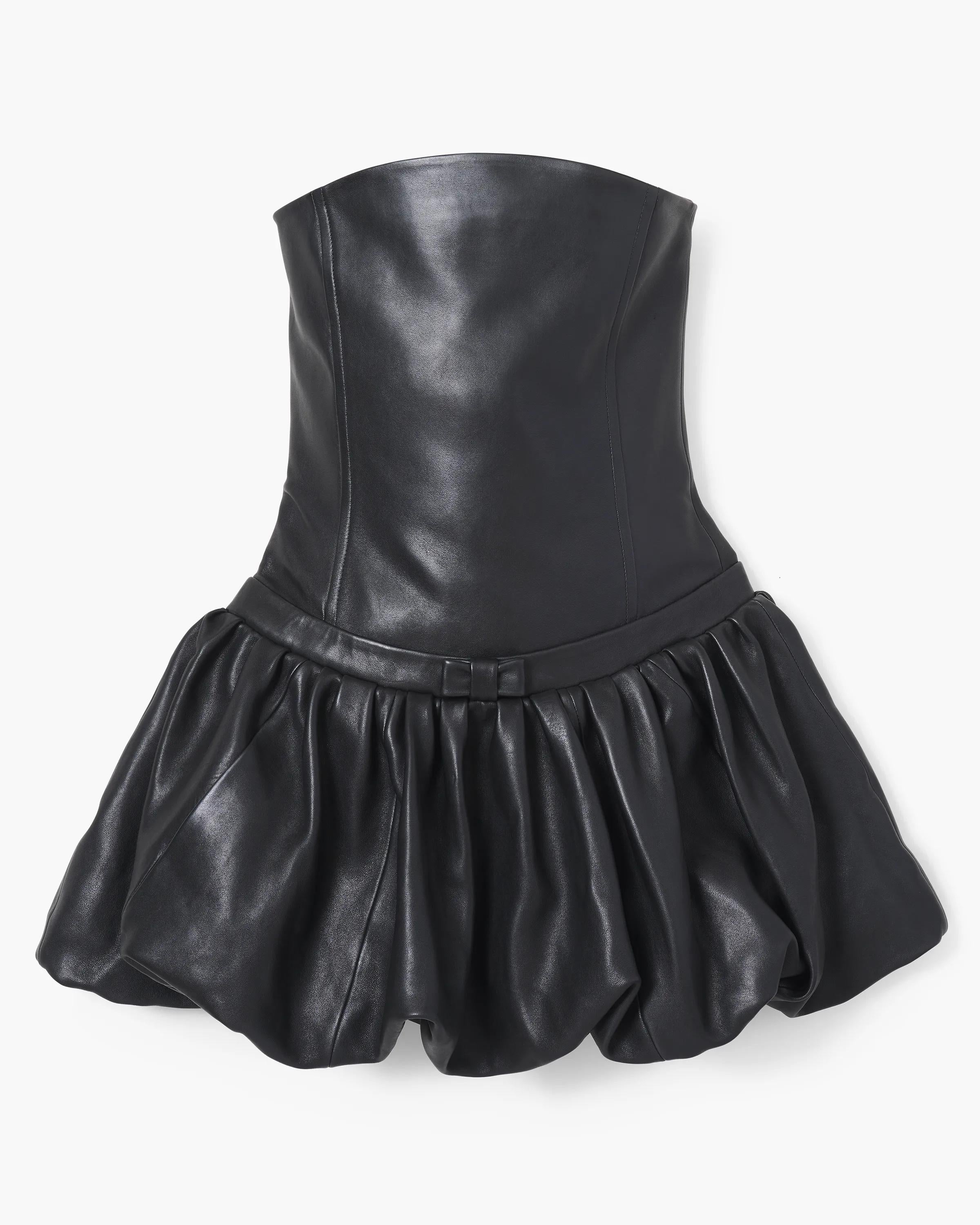The Leather Bubble Dress