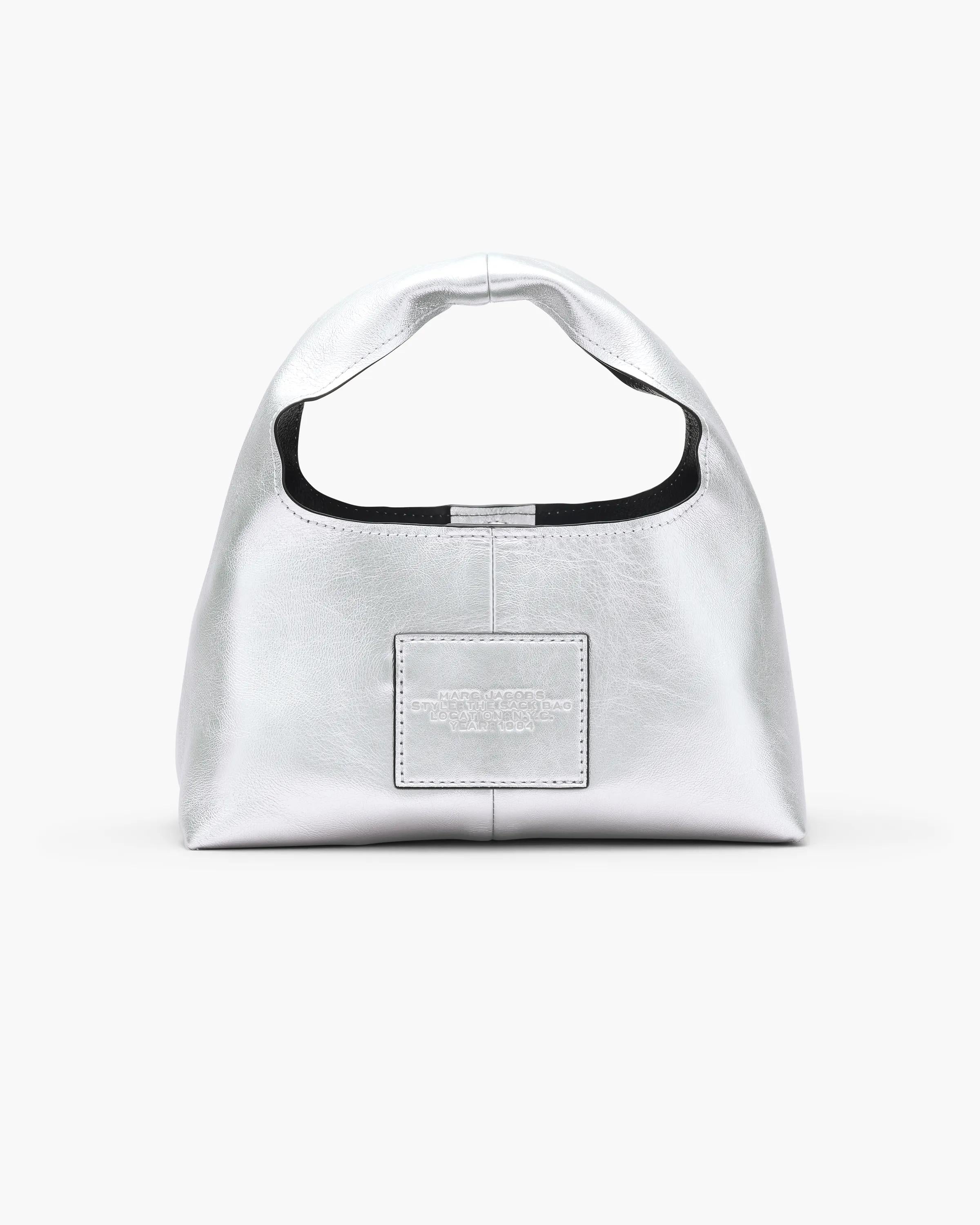 The Metallic Leather Mini Sack Bag