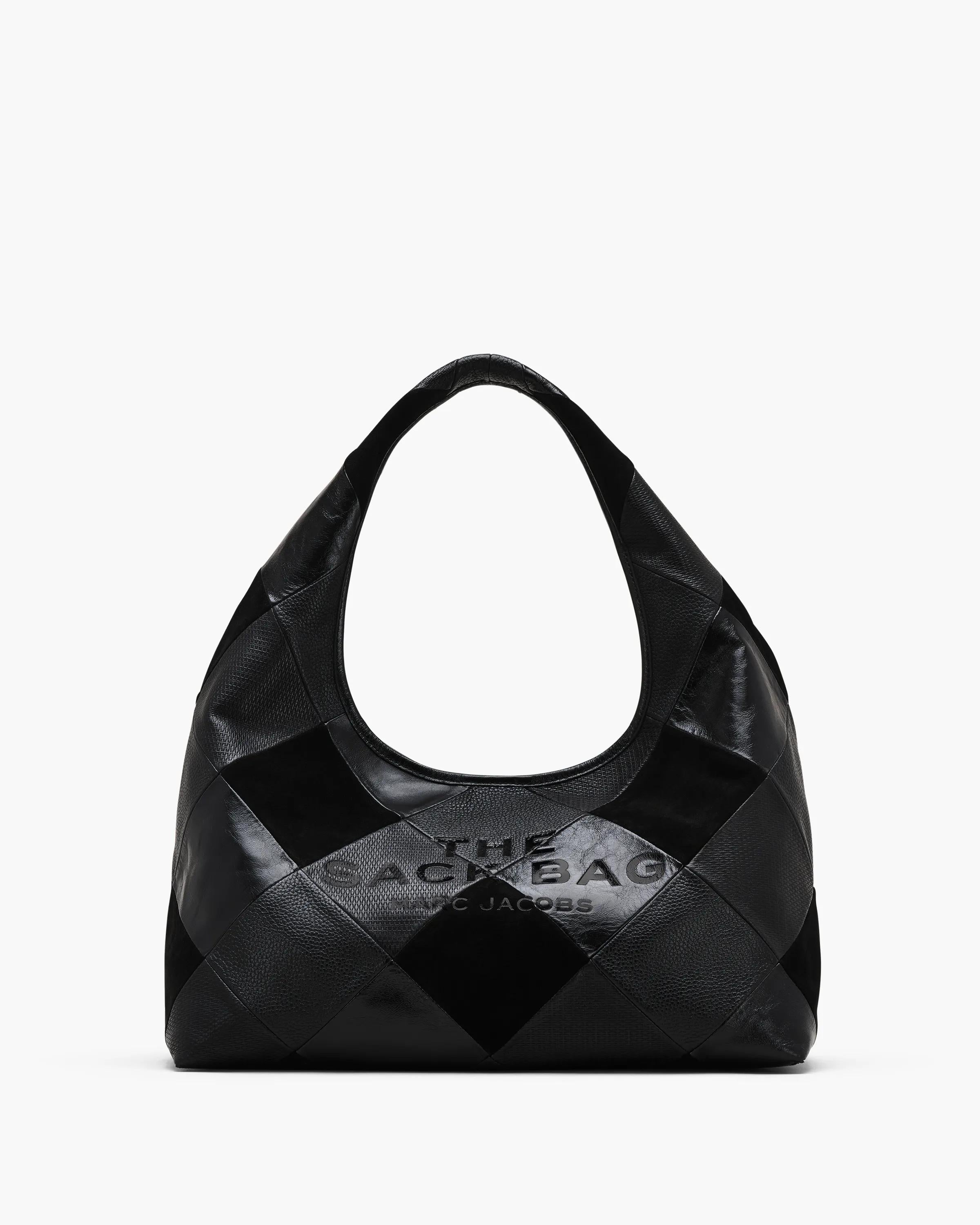 The Suede Patchwork Sack Bag
