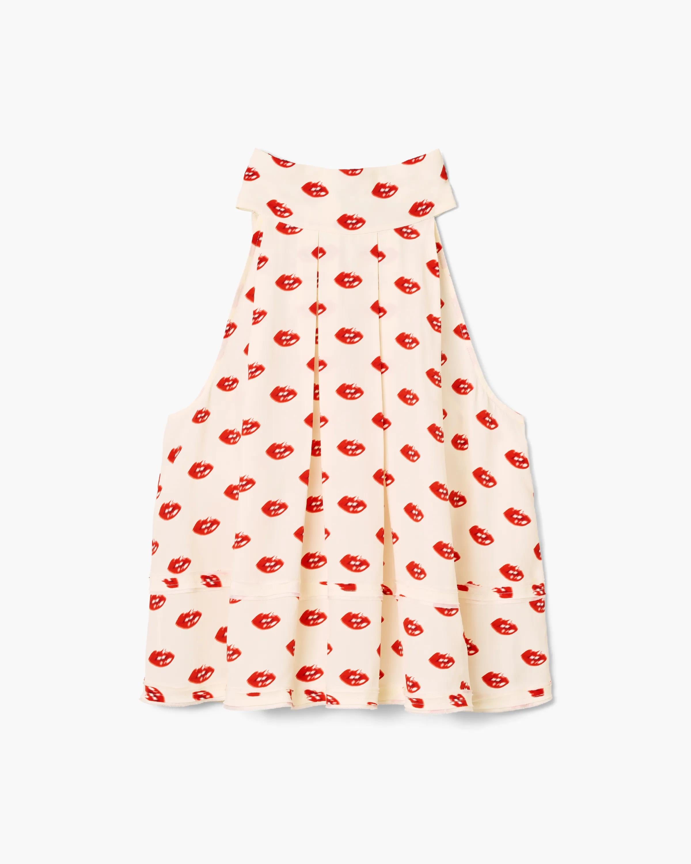 Lips Halterneck Tie Top