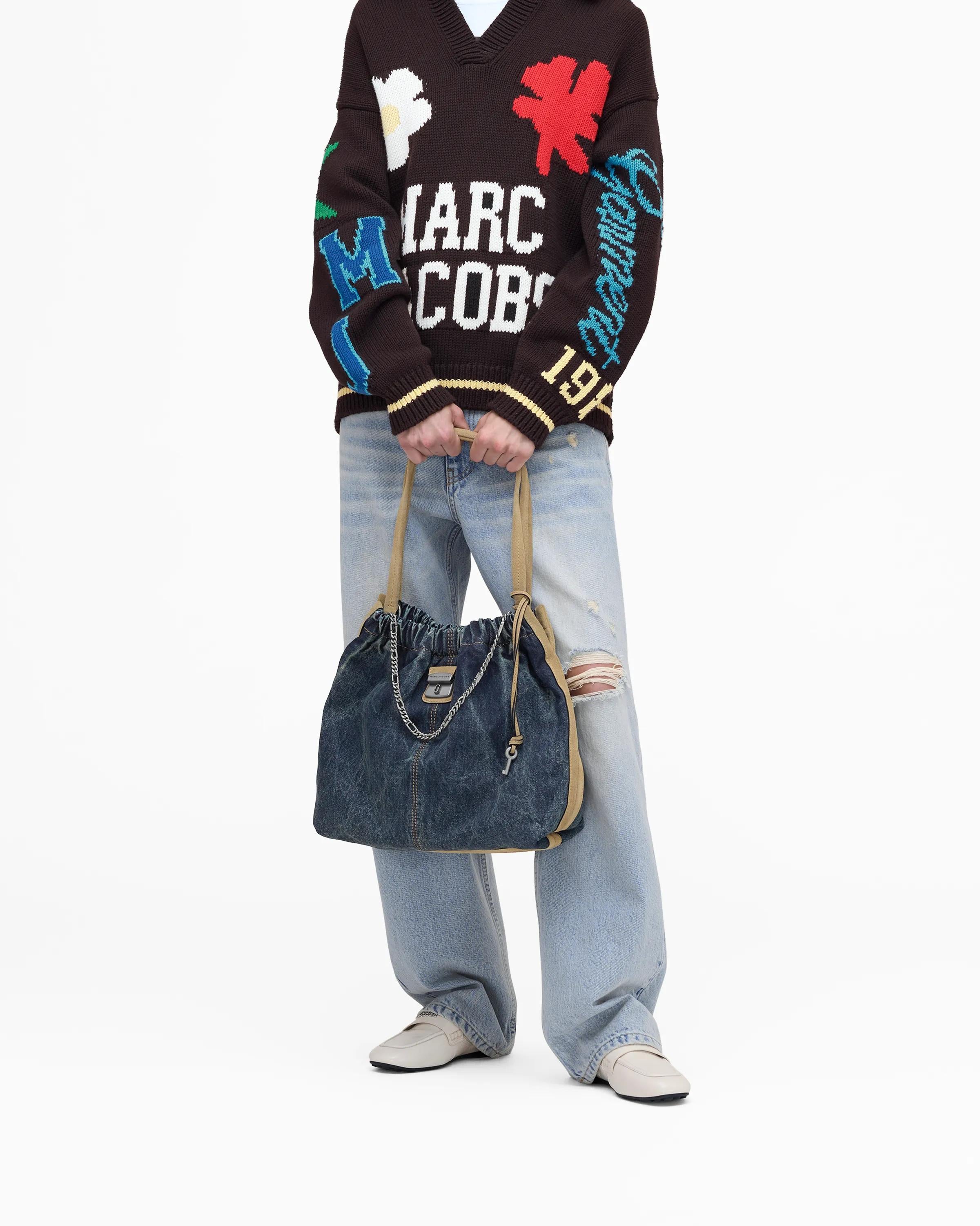 The Denim Suede Cristina Tote