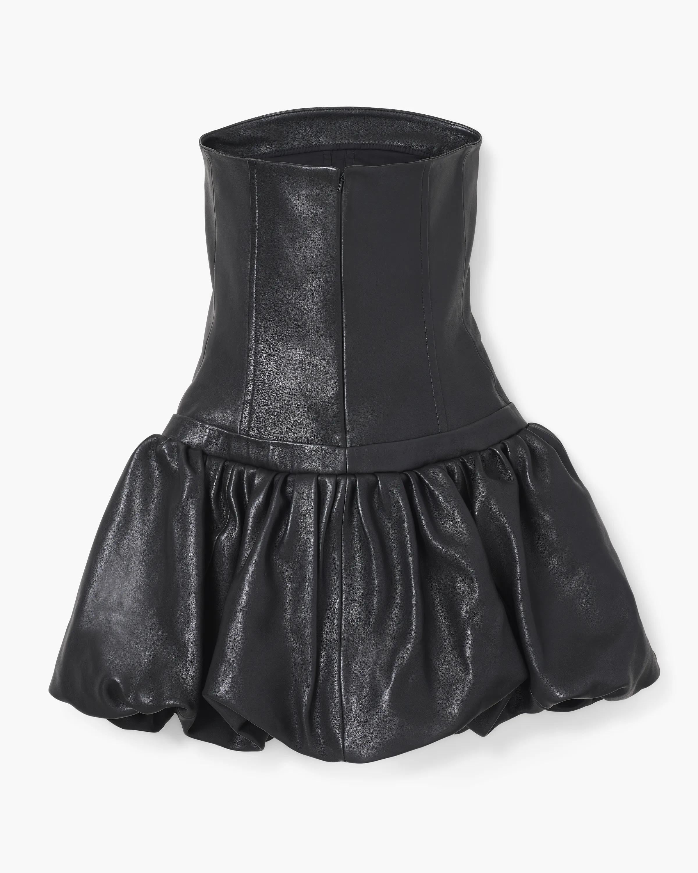 The Leather Bubble Dress